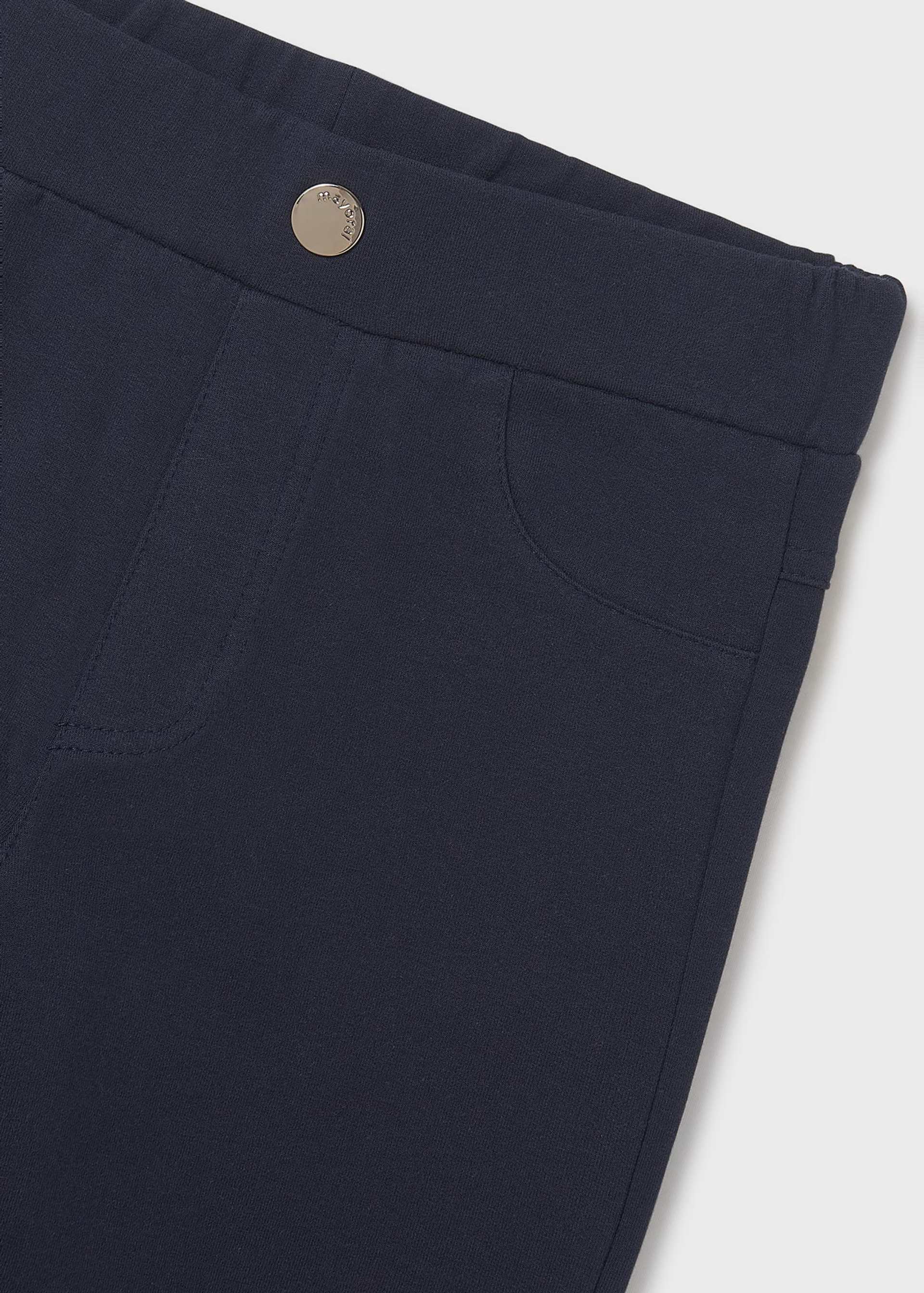 Leggings flare tipo de mezclilla chica