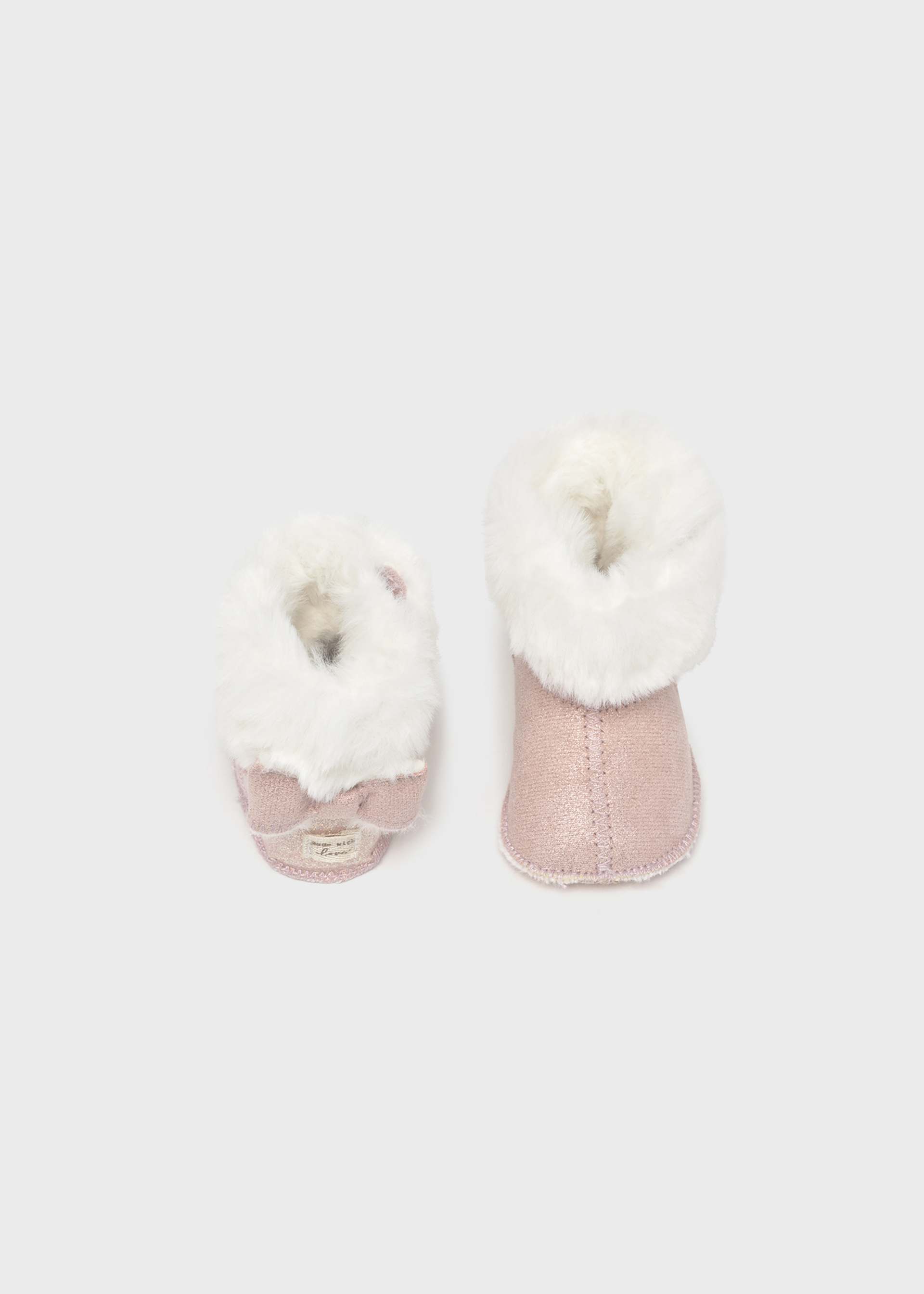 Newborn Girl Faux Fur Lined Boots