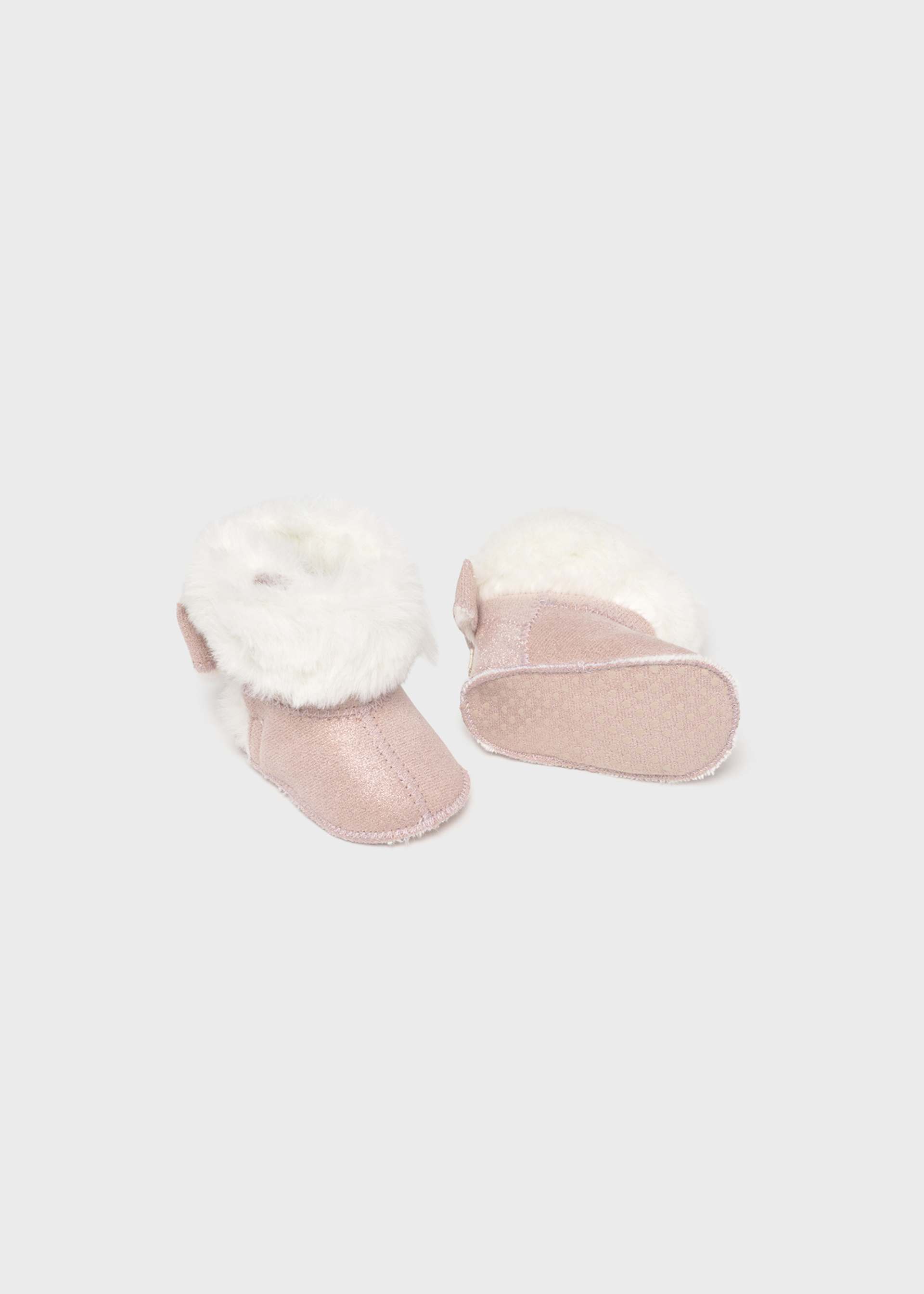 Newborn Girl Faux Fur Lined Boots