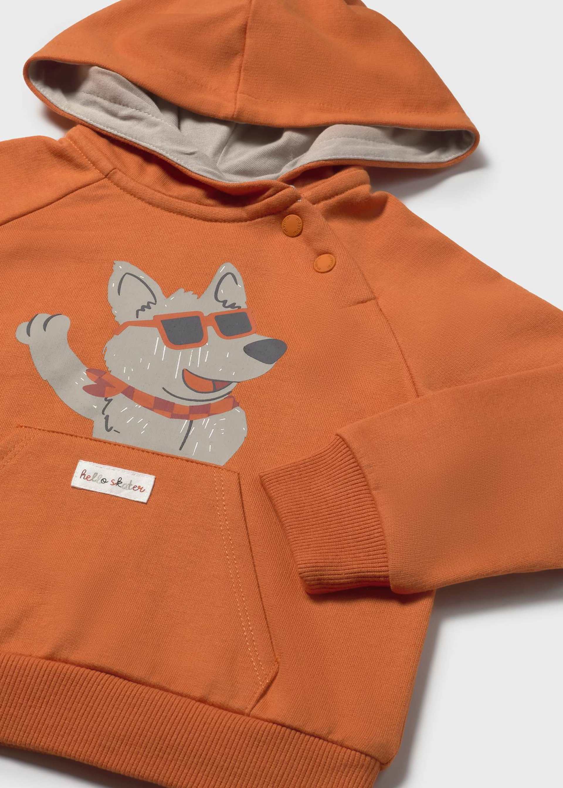 Sweat à capuche poche bébé