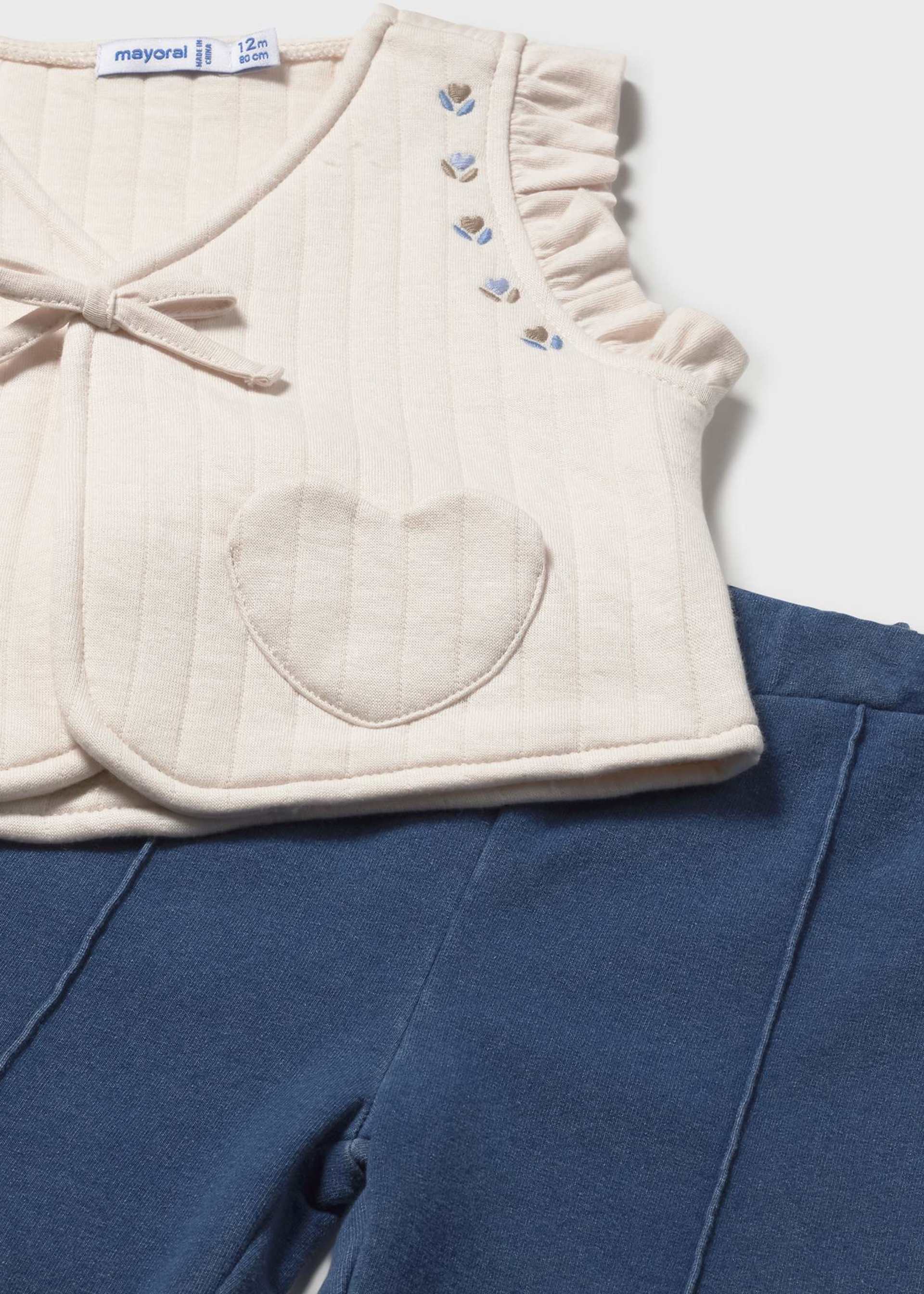 Ensemble gilet-pantalon bébé