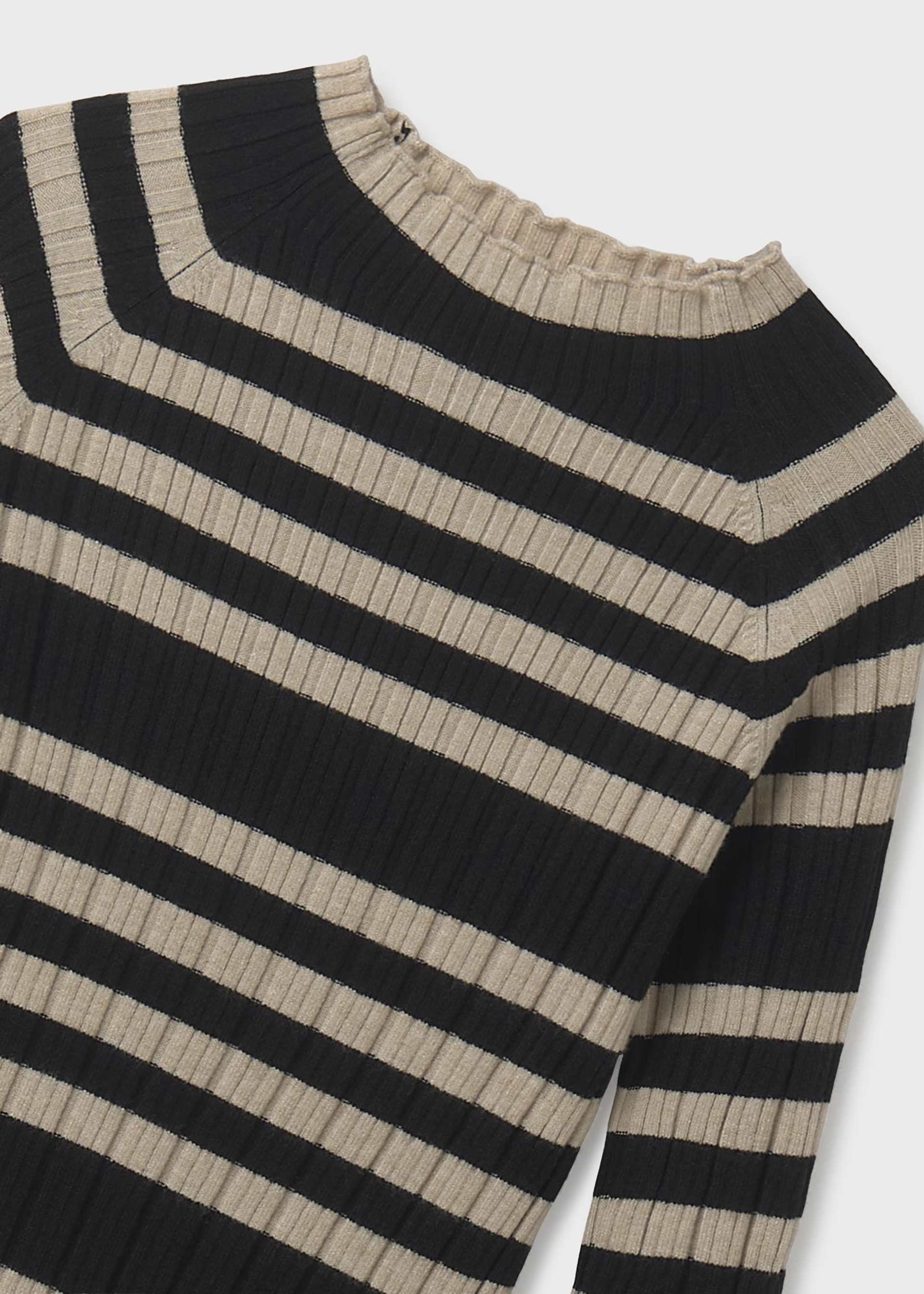 Girls semi sheer knitted jumper