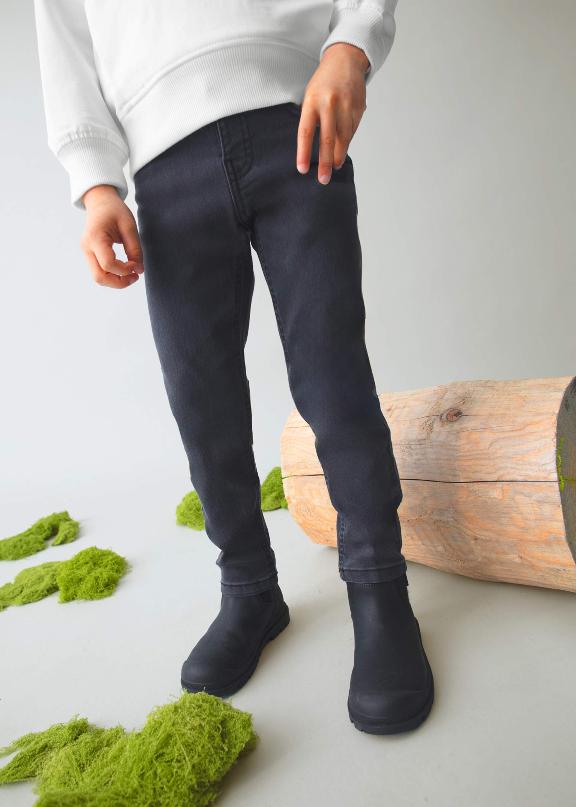 Boy Basic Fitted Jeans