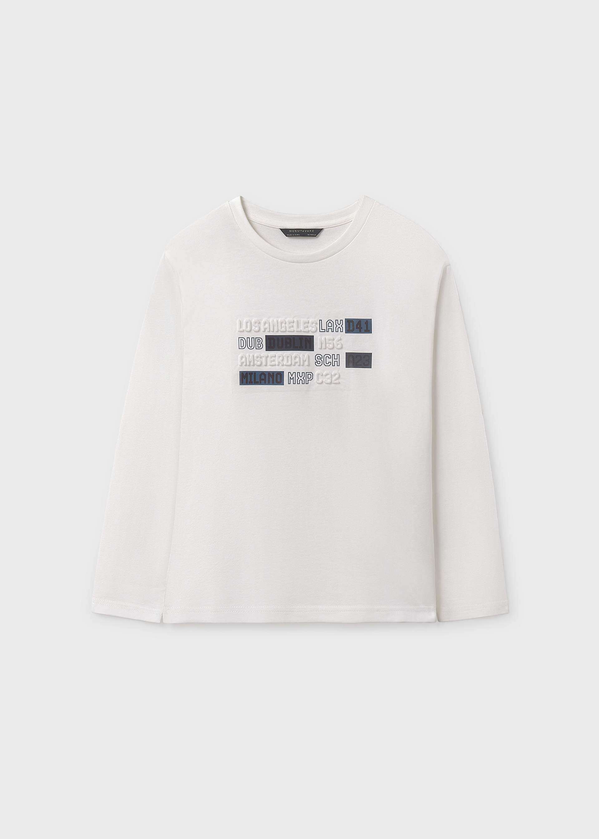 Boys embossed letters T-shirt