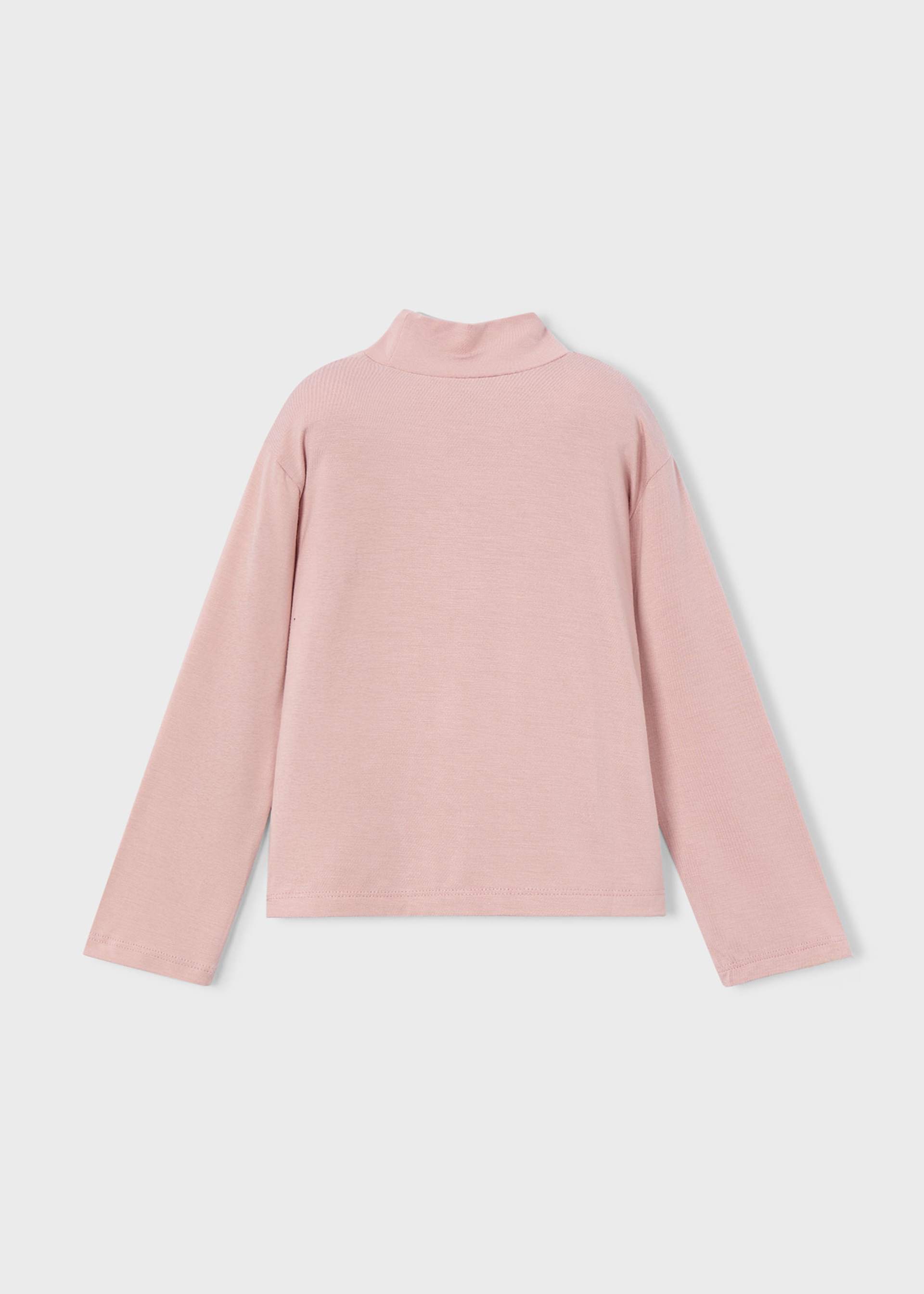 T-shirt col cheminé fille