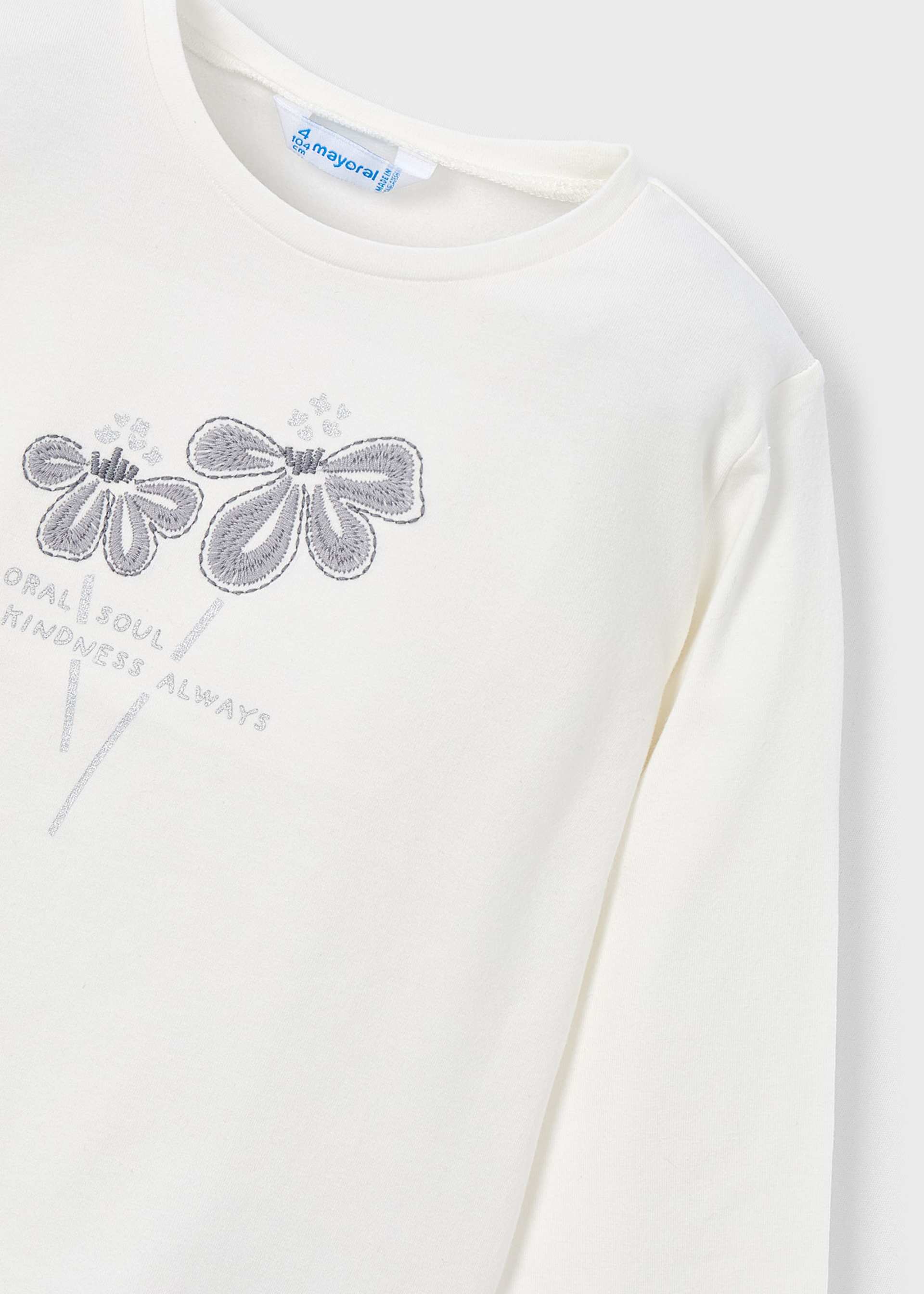 T-shirt basique fleur fille T-shirt basique fleur fille