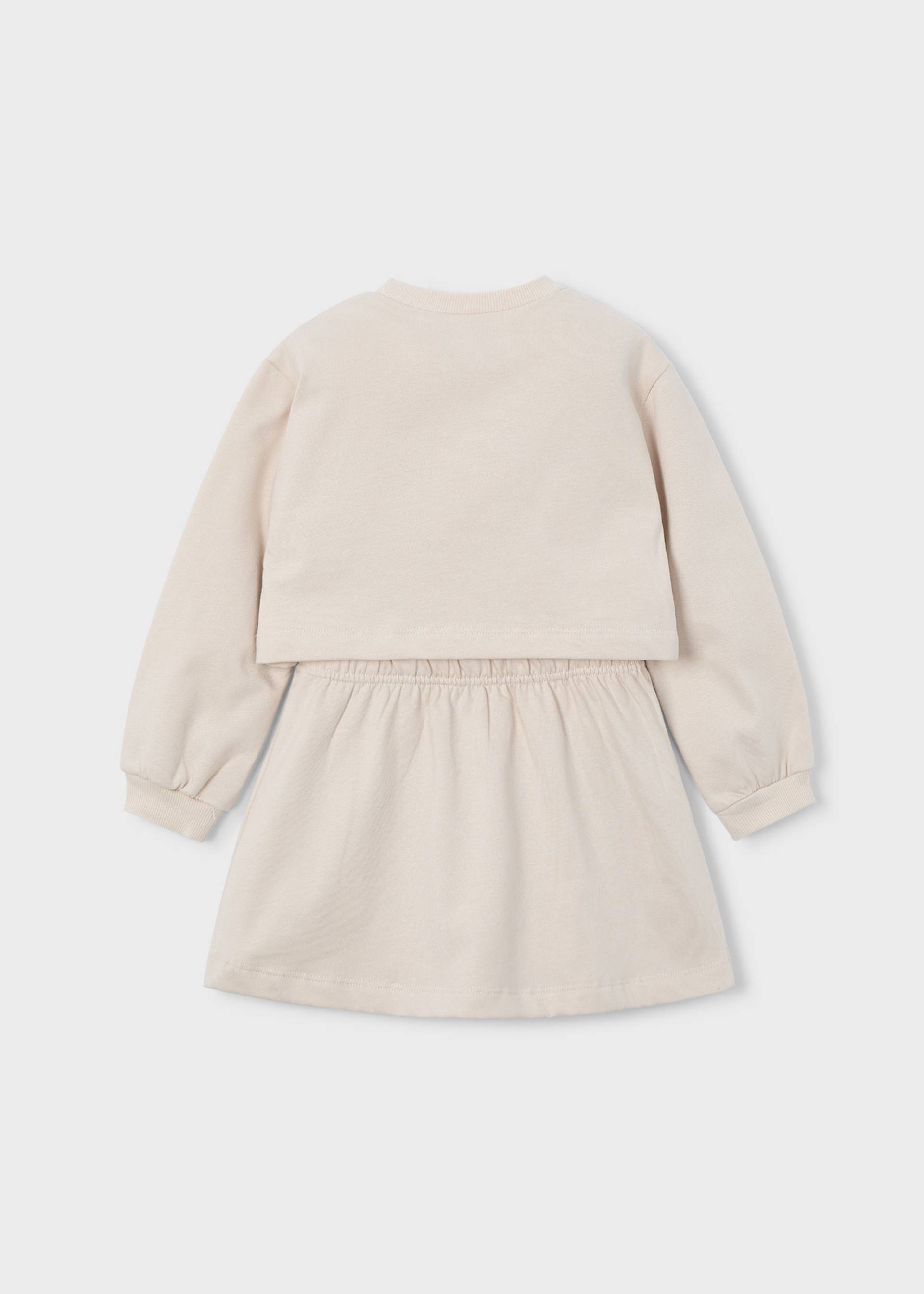 Robe avec sweat fille