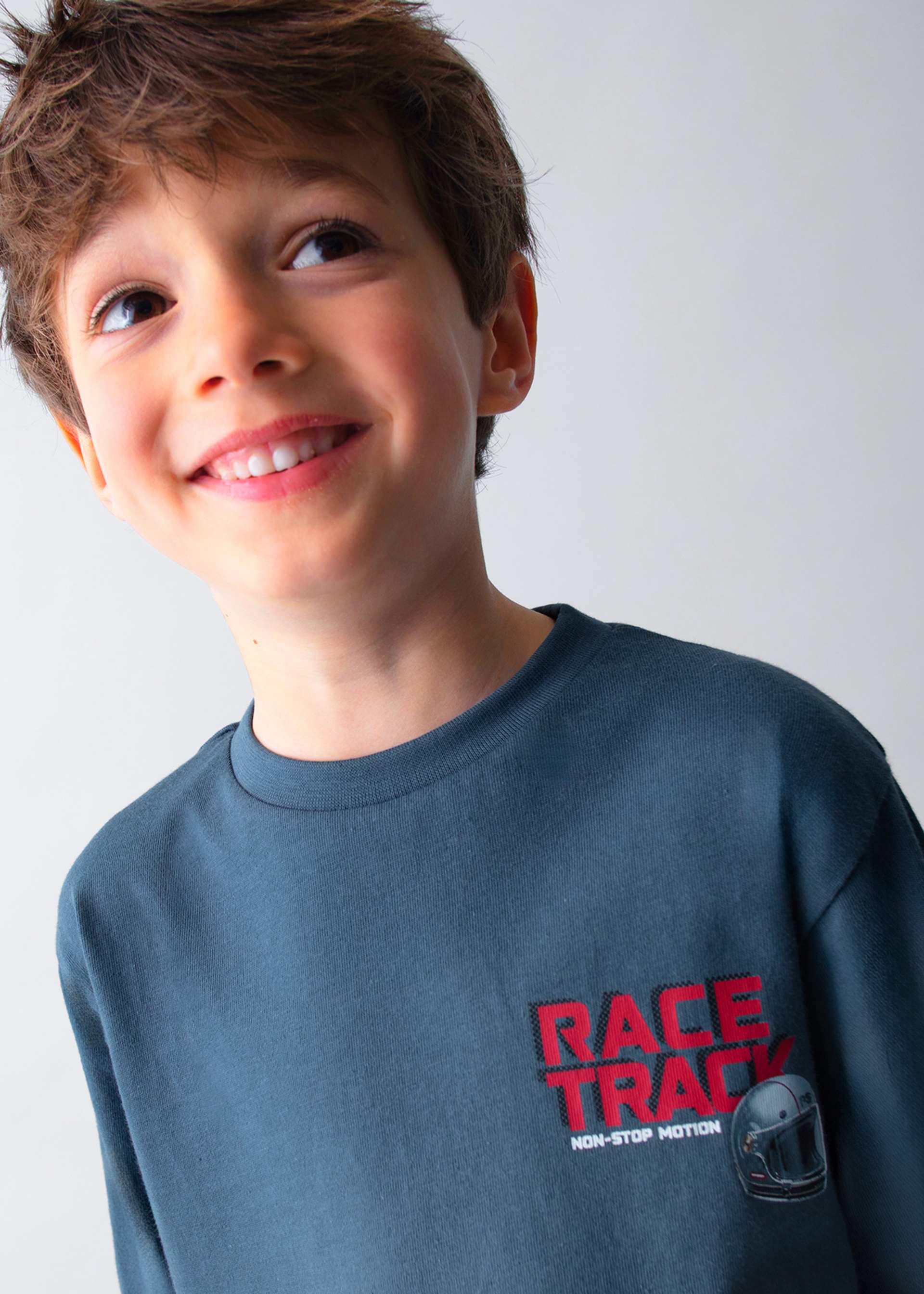 Playera estampado motos niño