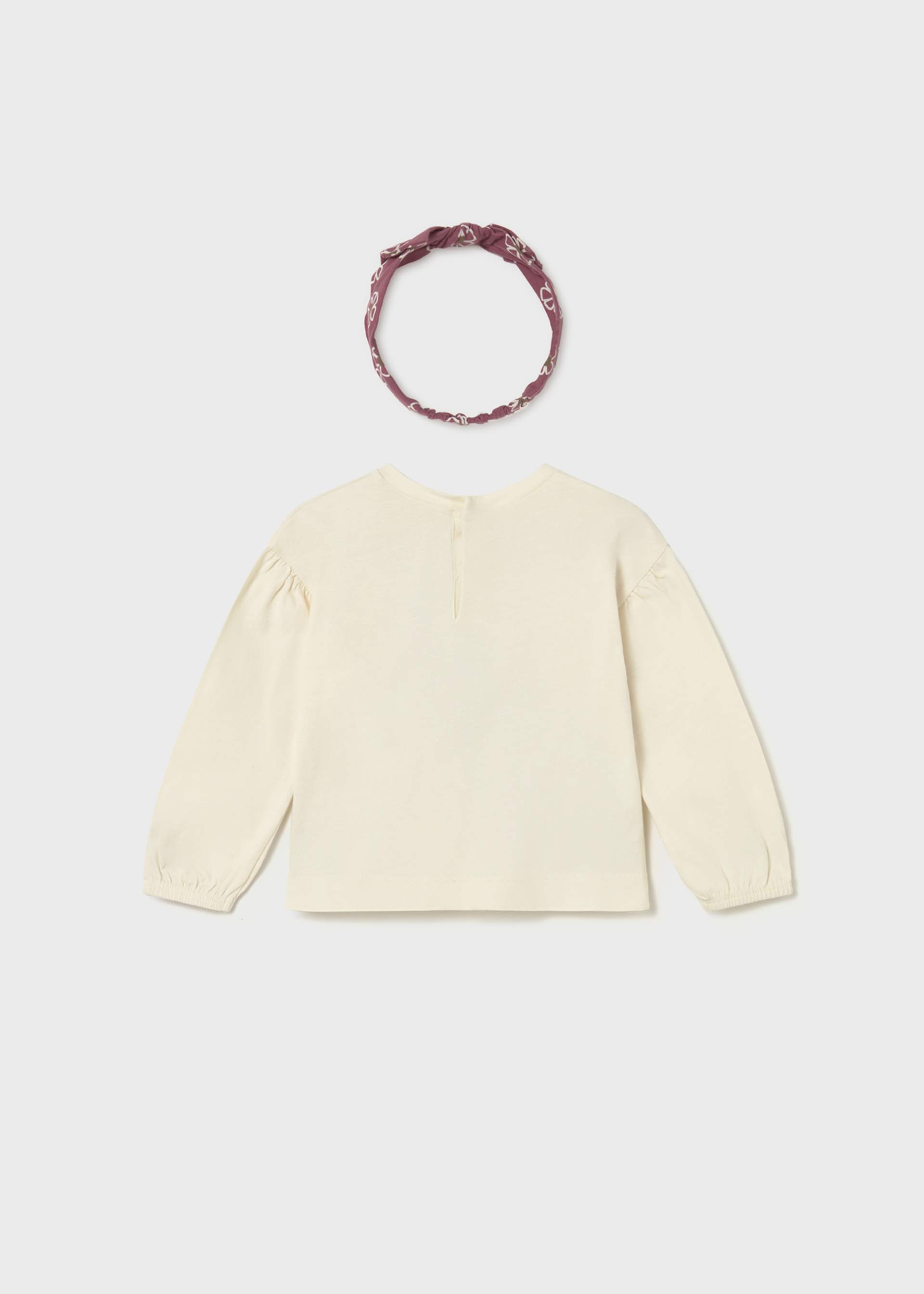 Camiseta con diadema bebé