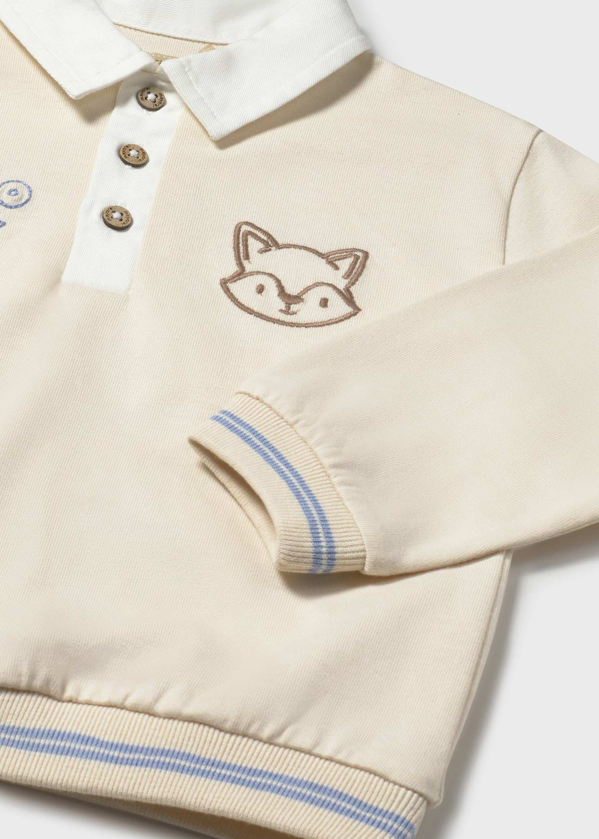 Sweat col polo bébé