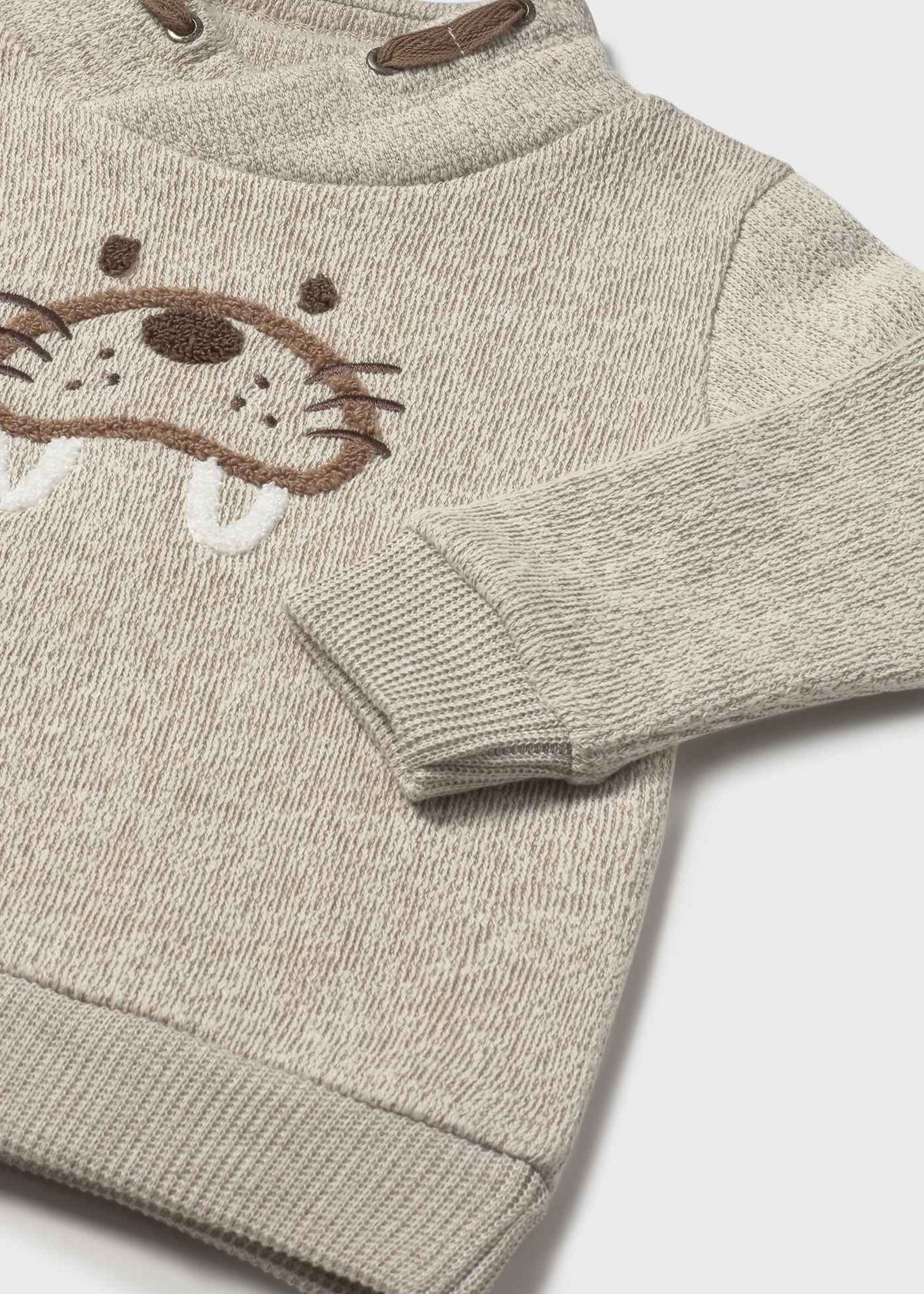 Sweatshirt Schalkragen Baby