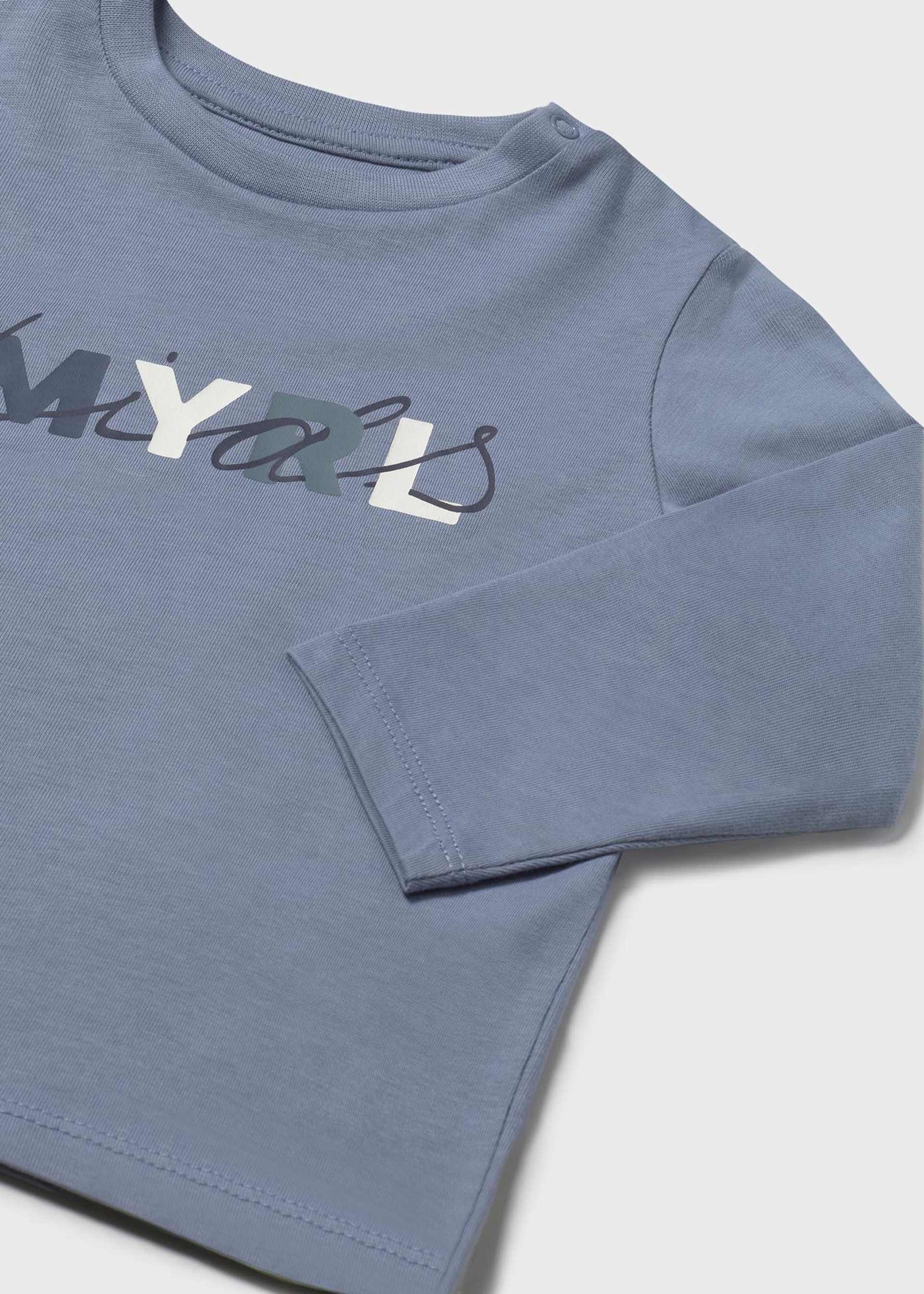 Playera básica letras bebé