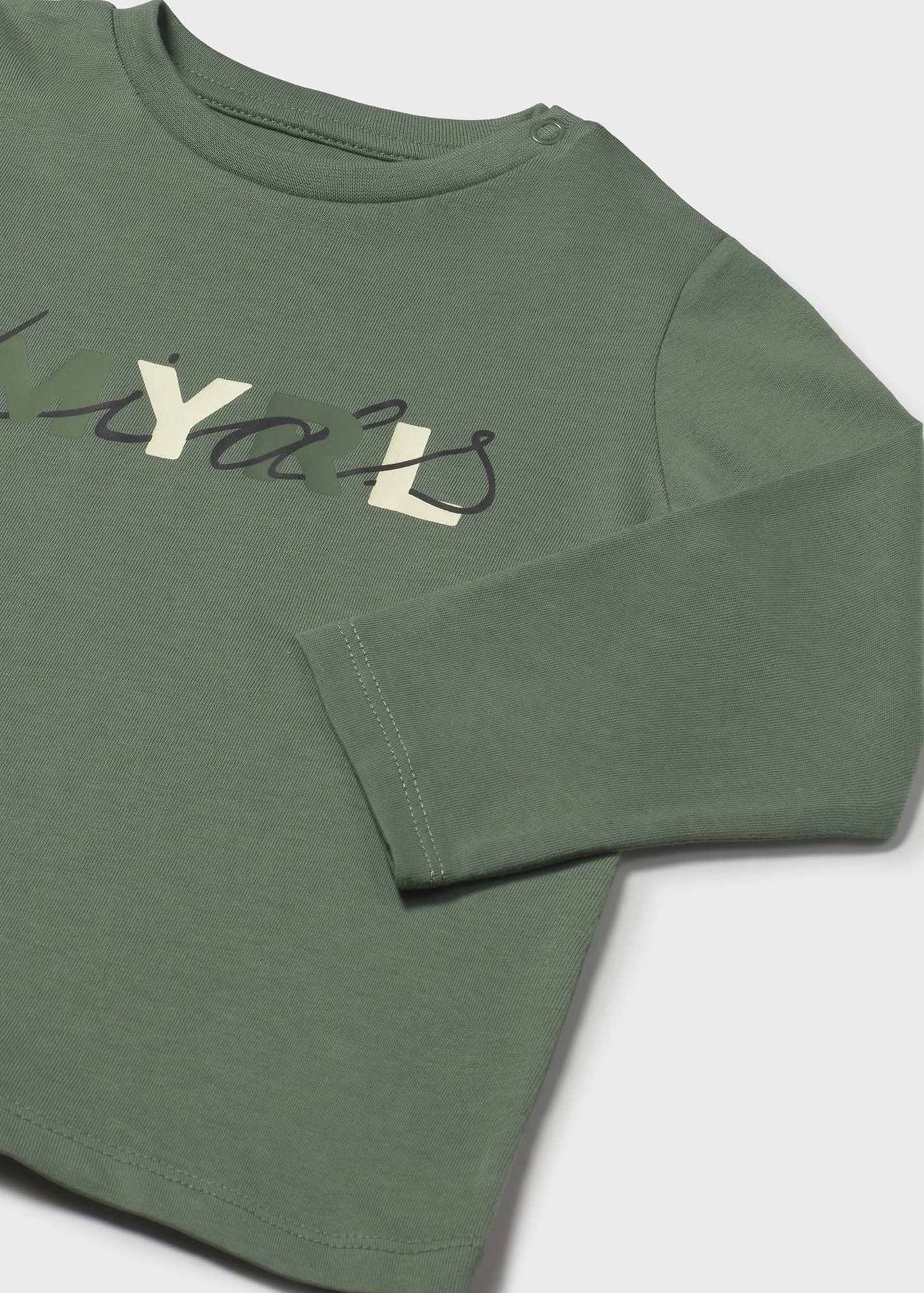 Camiseta básica letras bebé