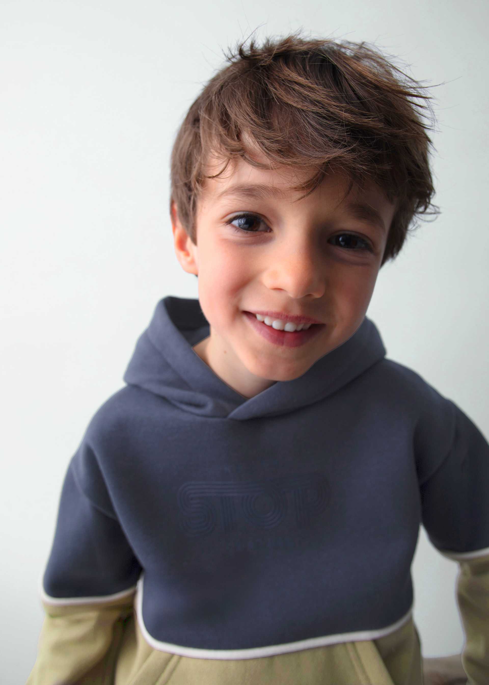 Sweatshirt Kontraste Jungen