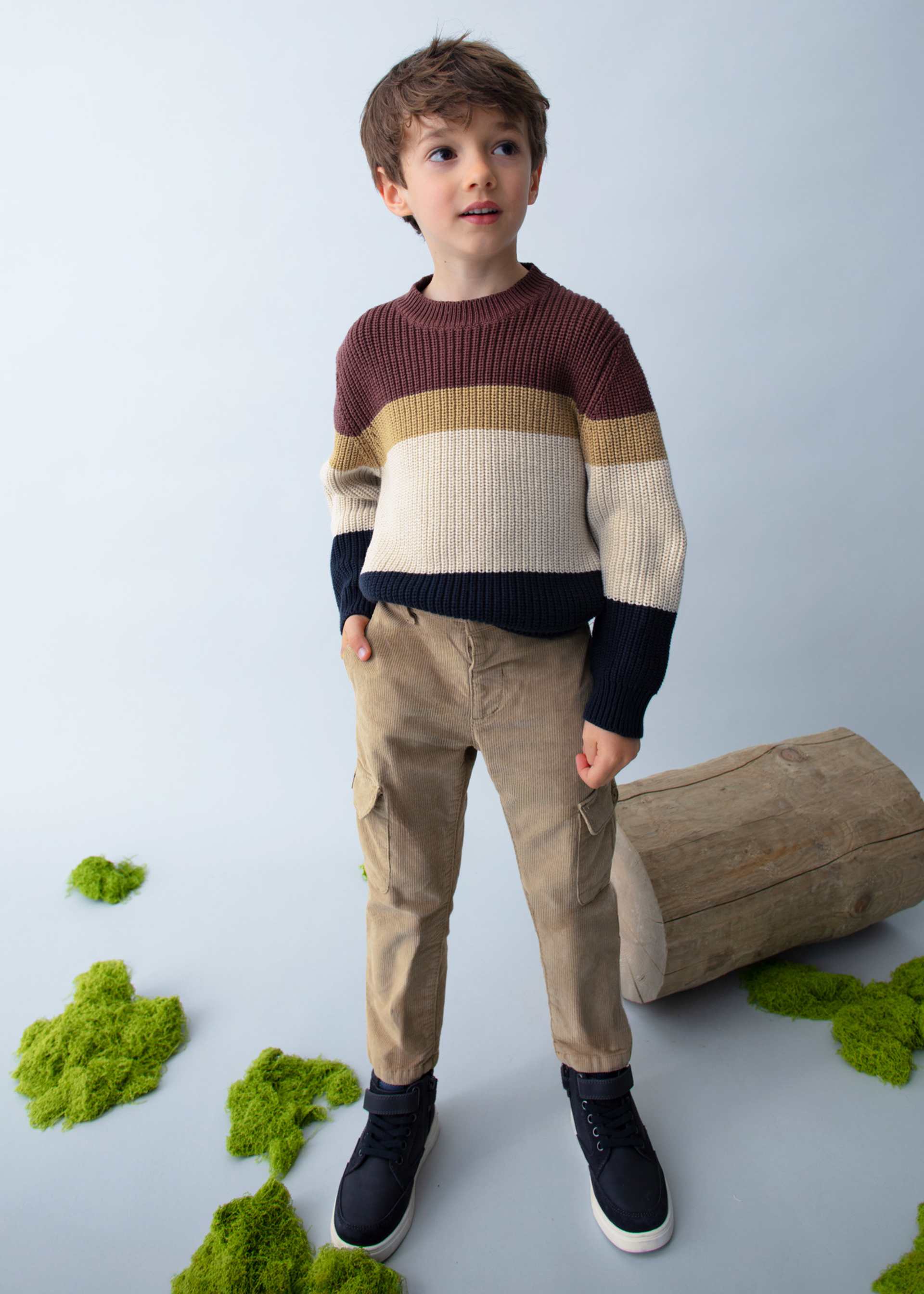 Boy Striped Knit Sweater