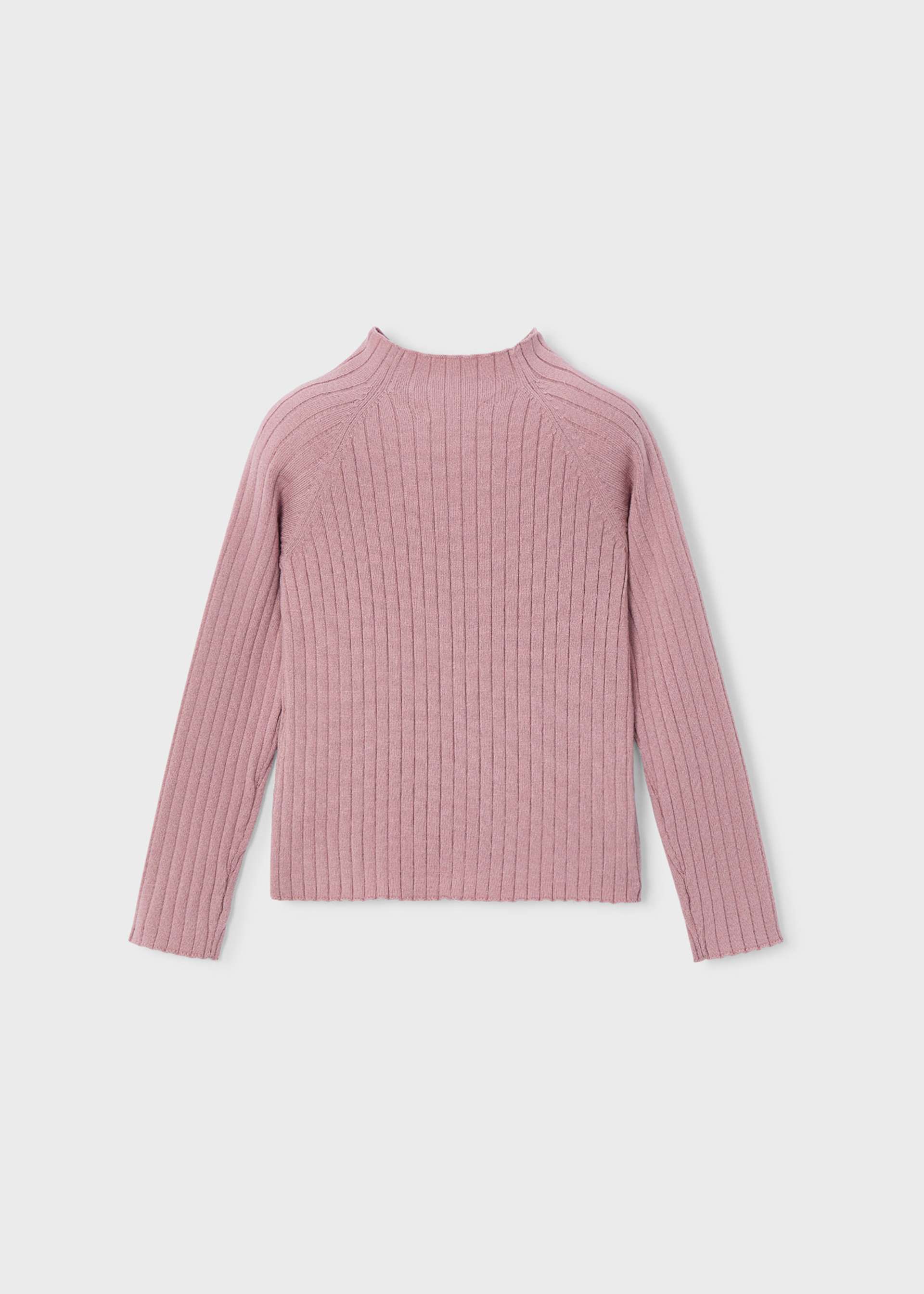 Maglietta lupetto in maglia bambina