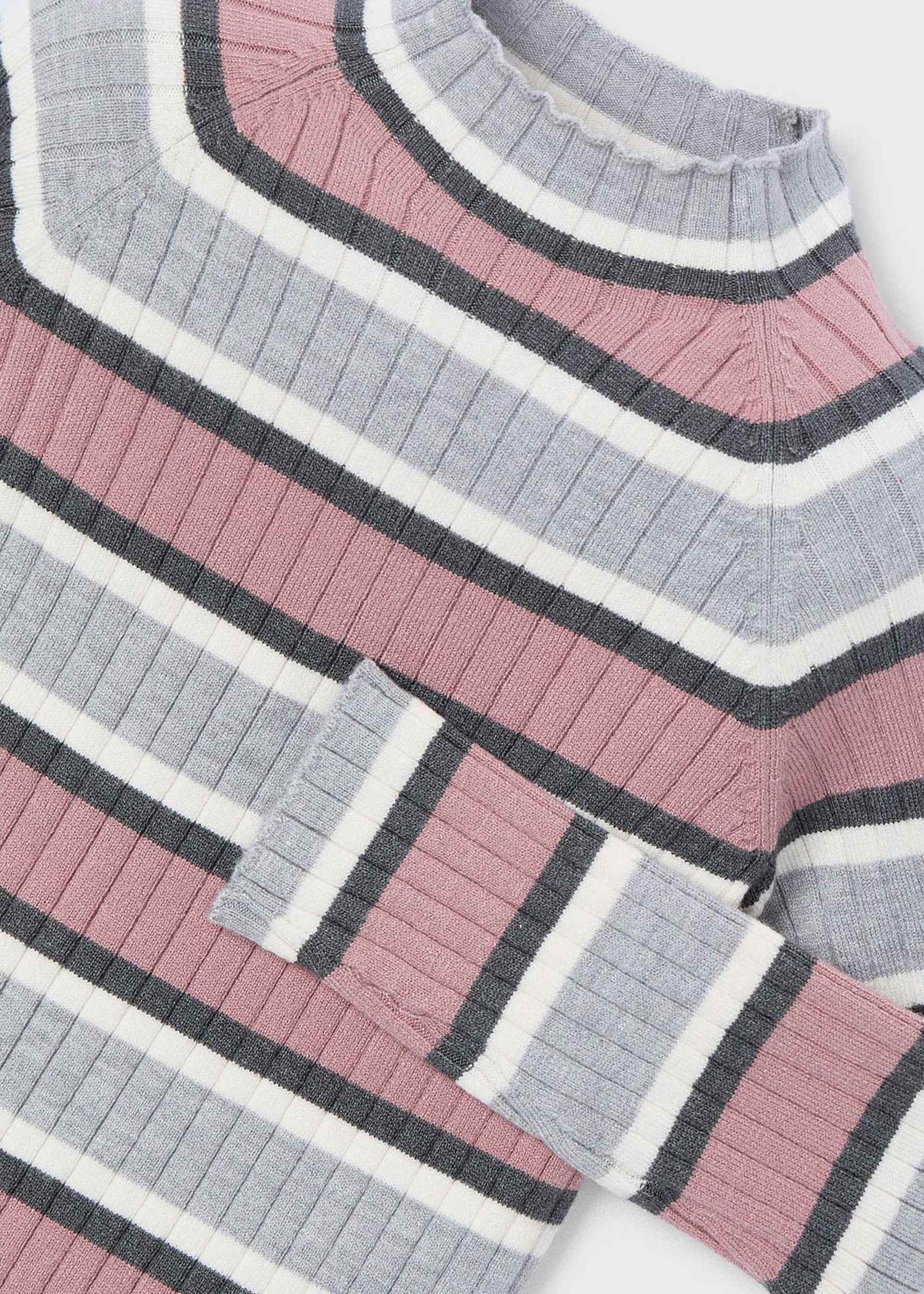 Camisola gola tricô menina