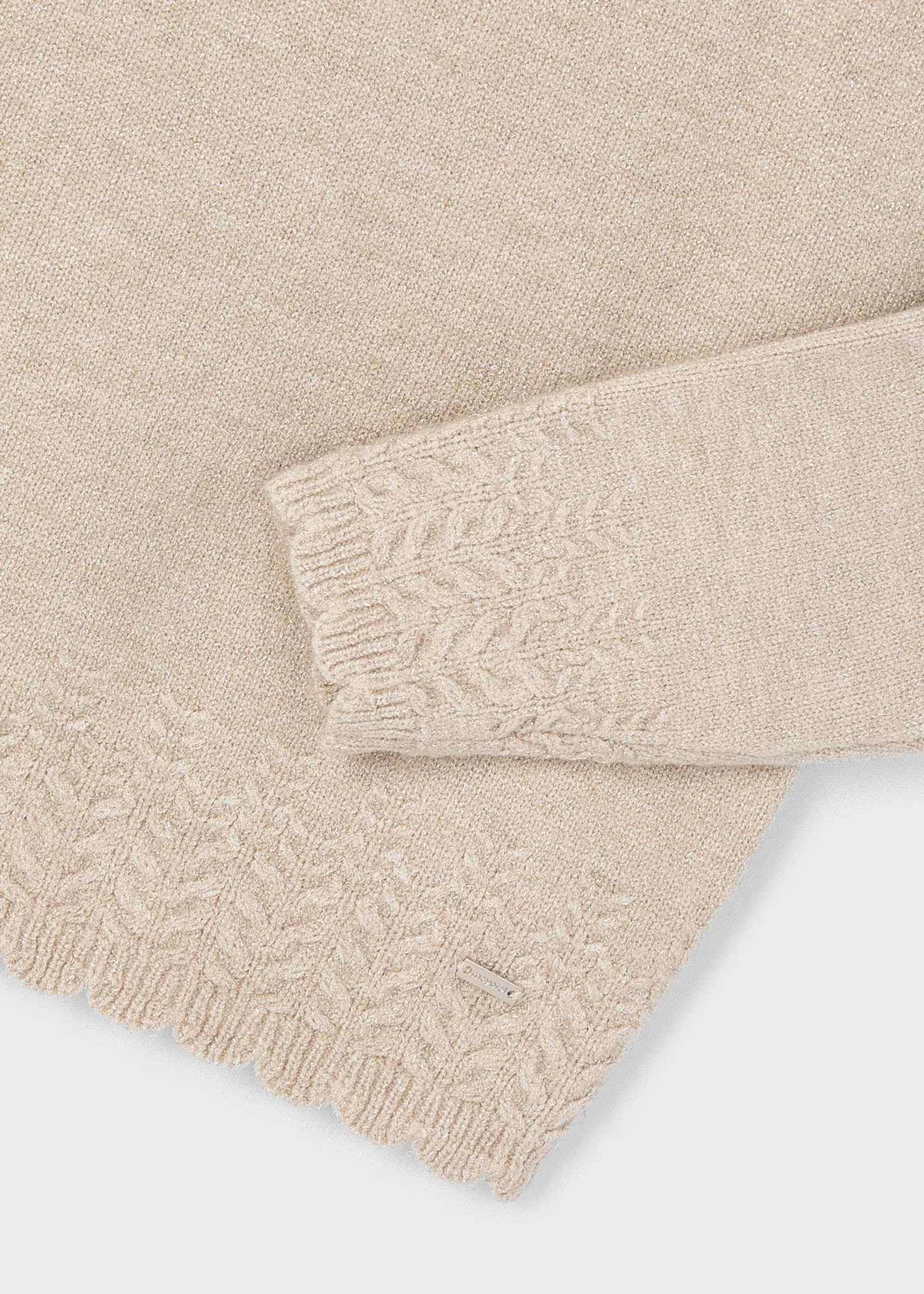 Girls plain knitted jumper