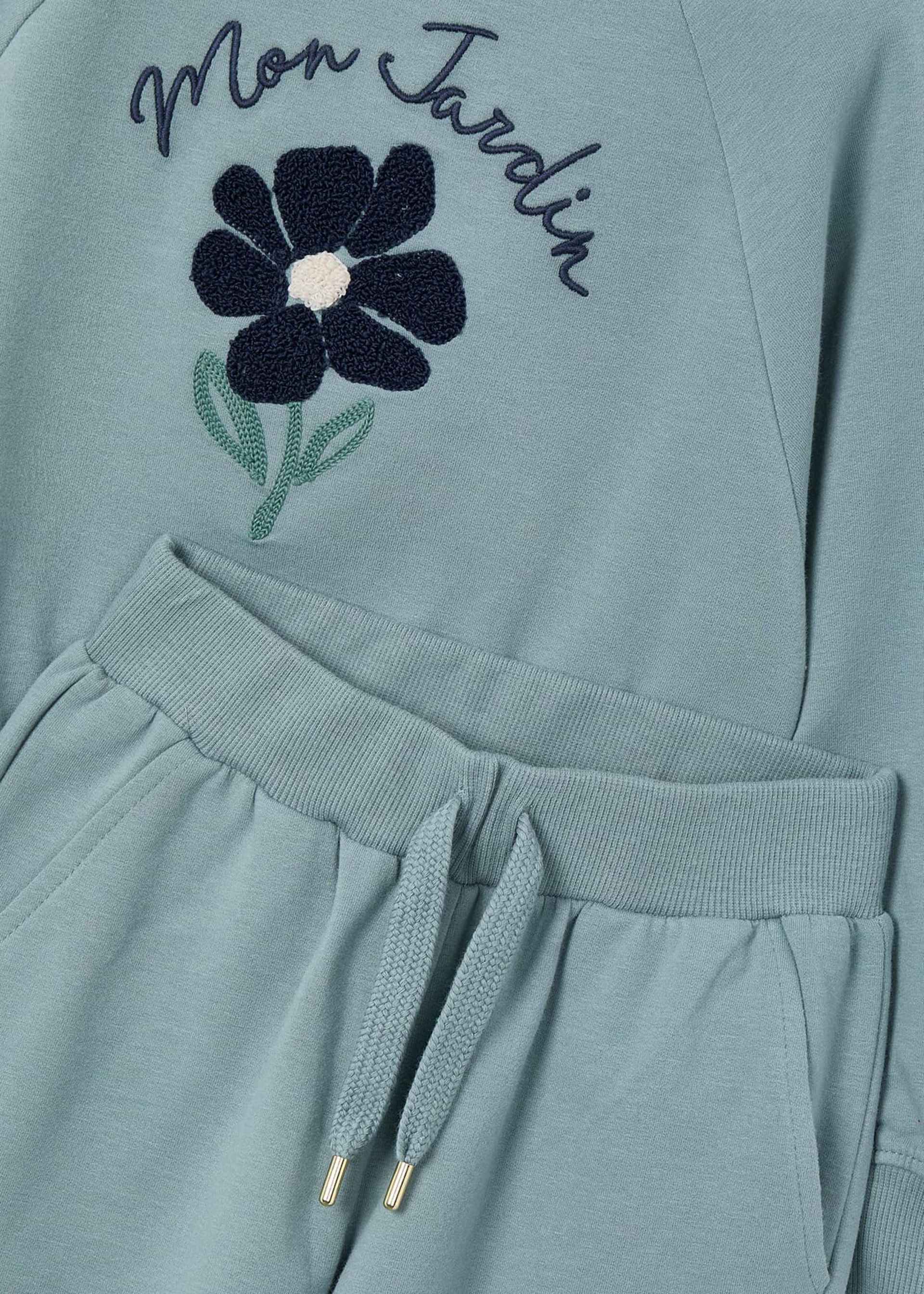 Girls embroidered tracksuit