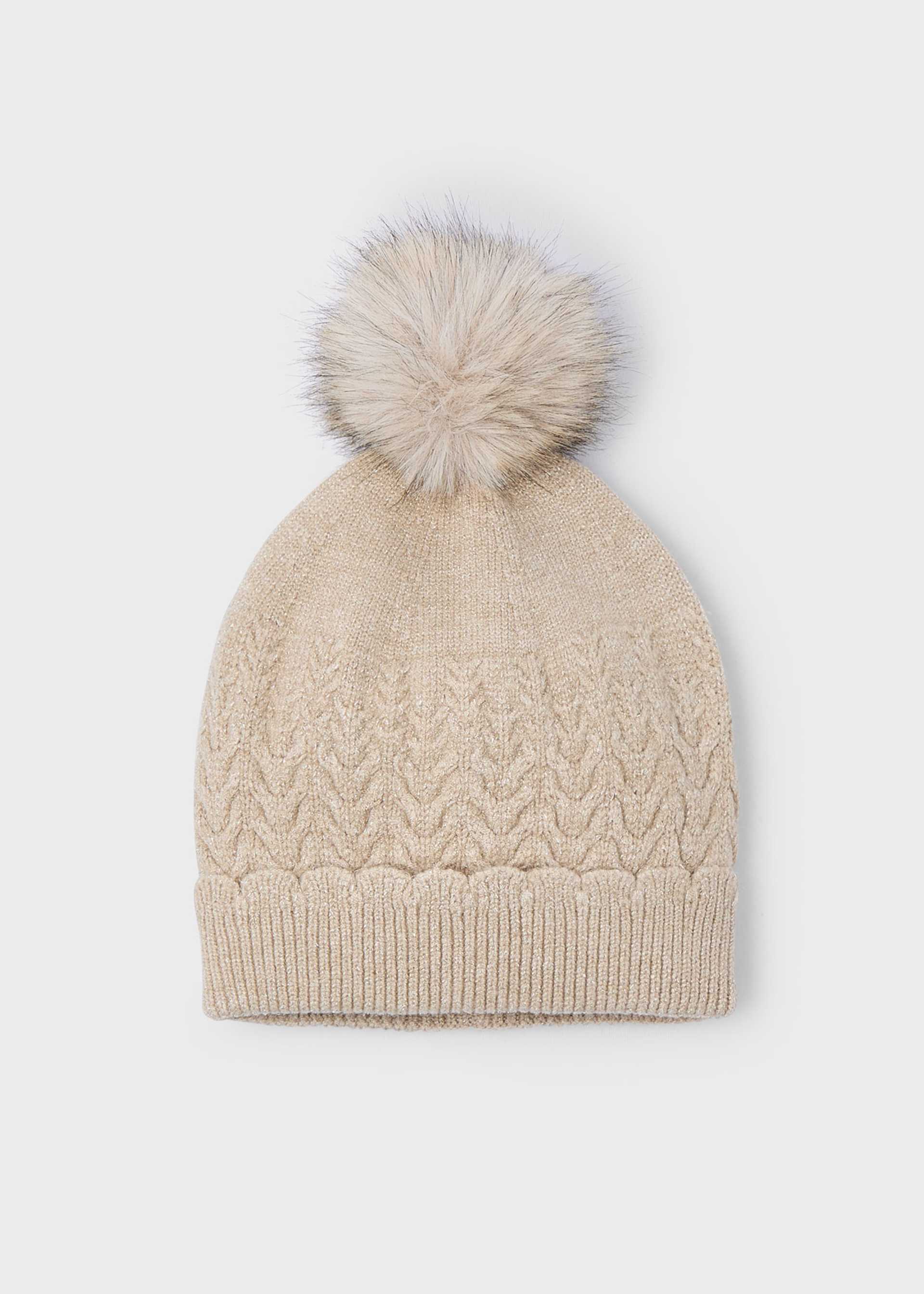 Gorro pompón niña