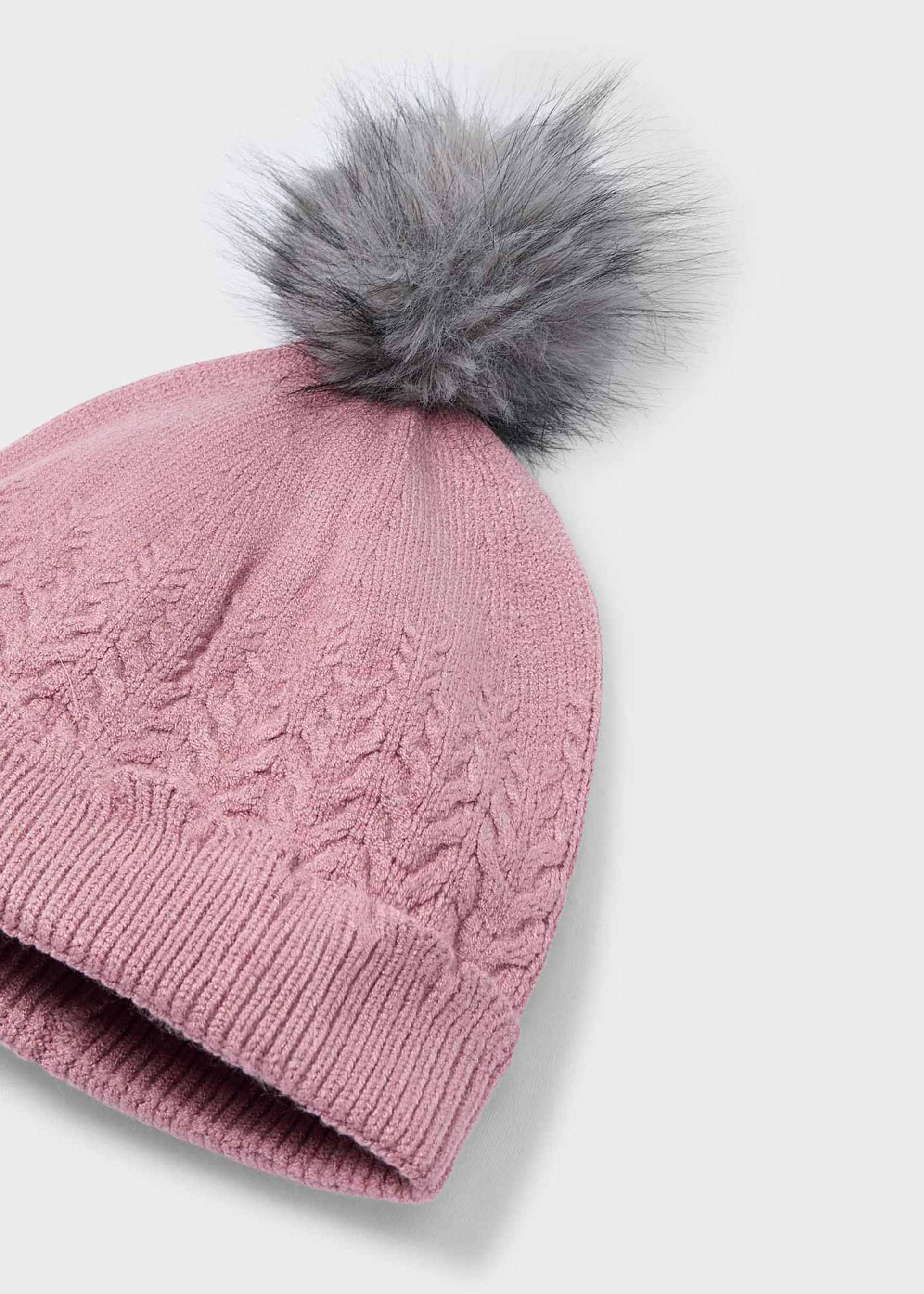 Gorro pompón niña