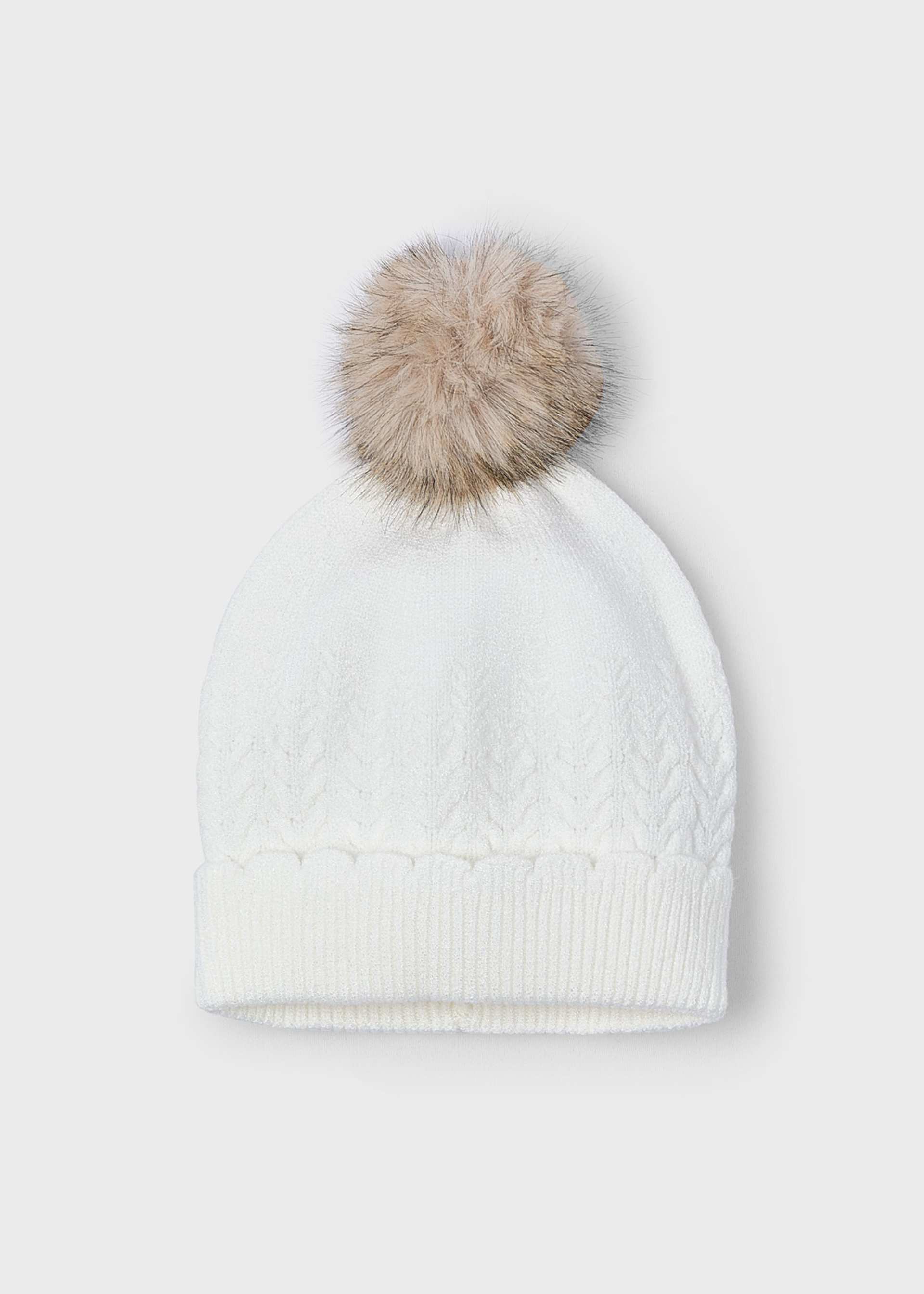 Cappello pompon bambina