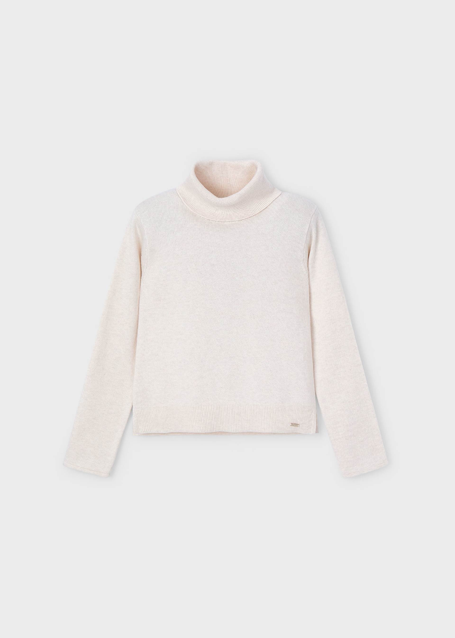 Blusa cuello alto básico niña