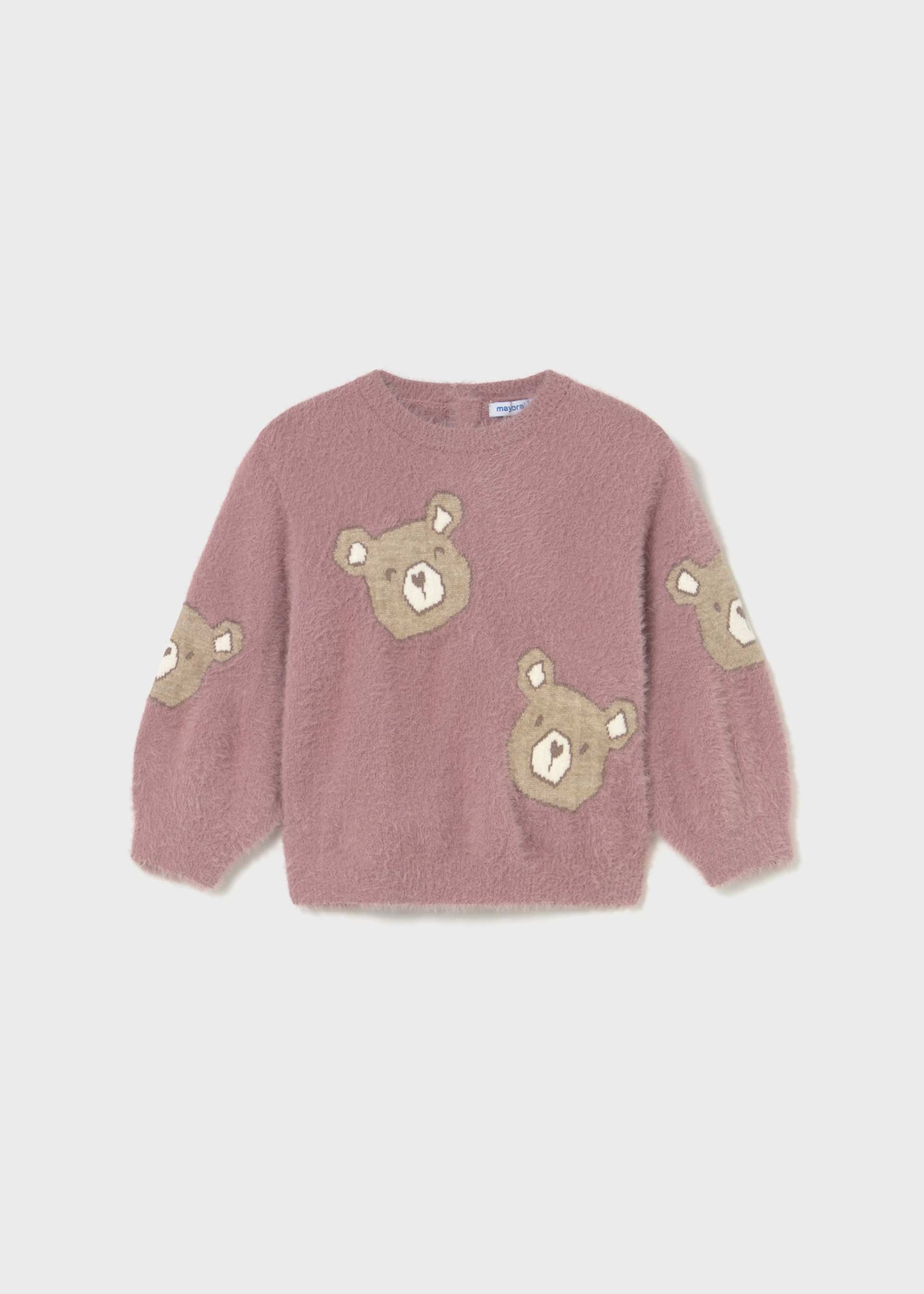Pull en peluche ours bébé