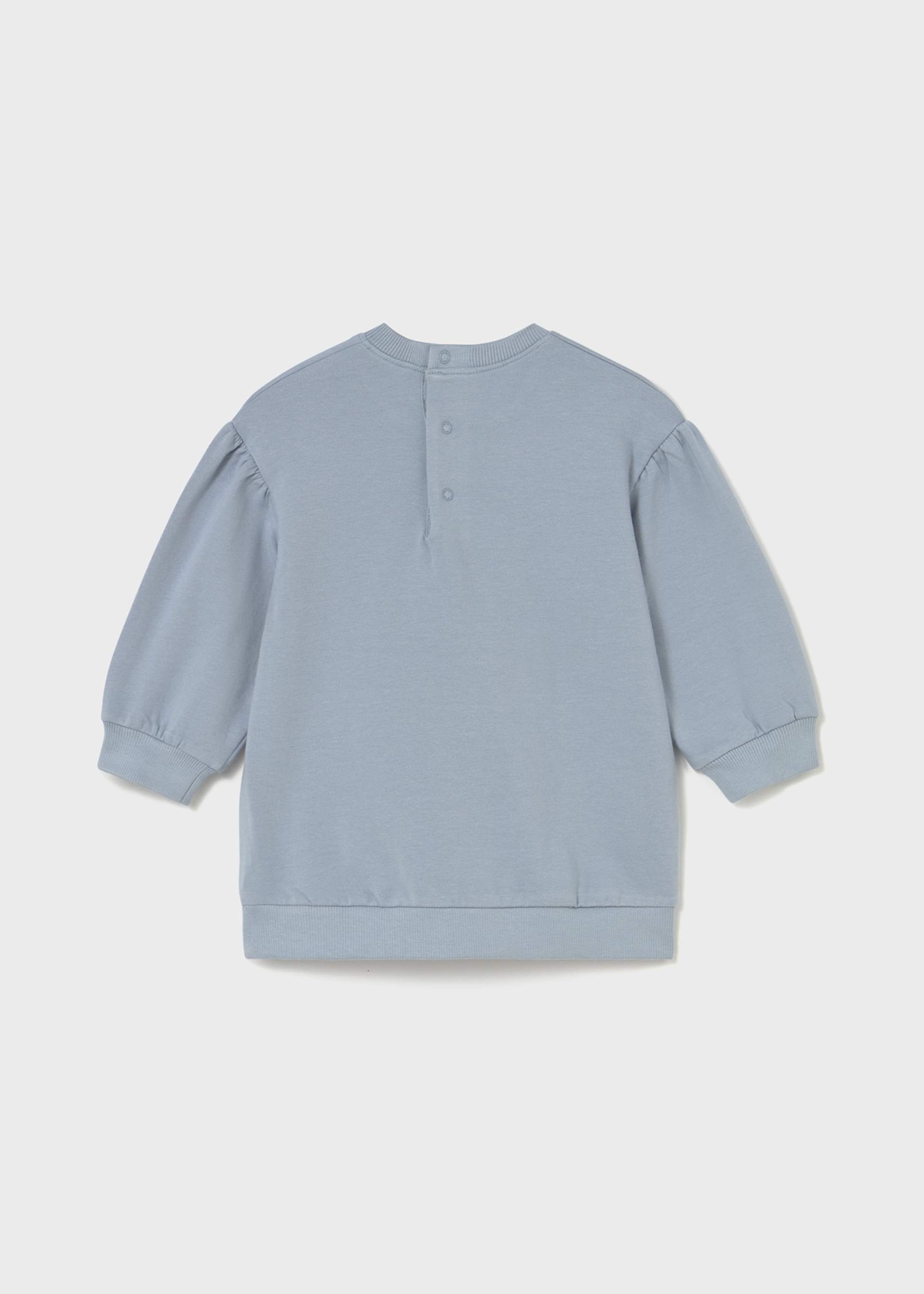 Robe en molleton imprimé bébé