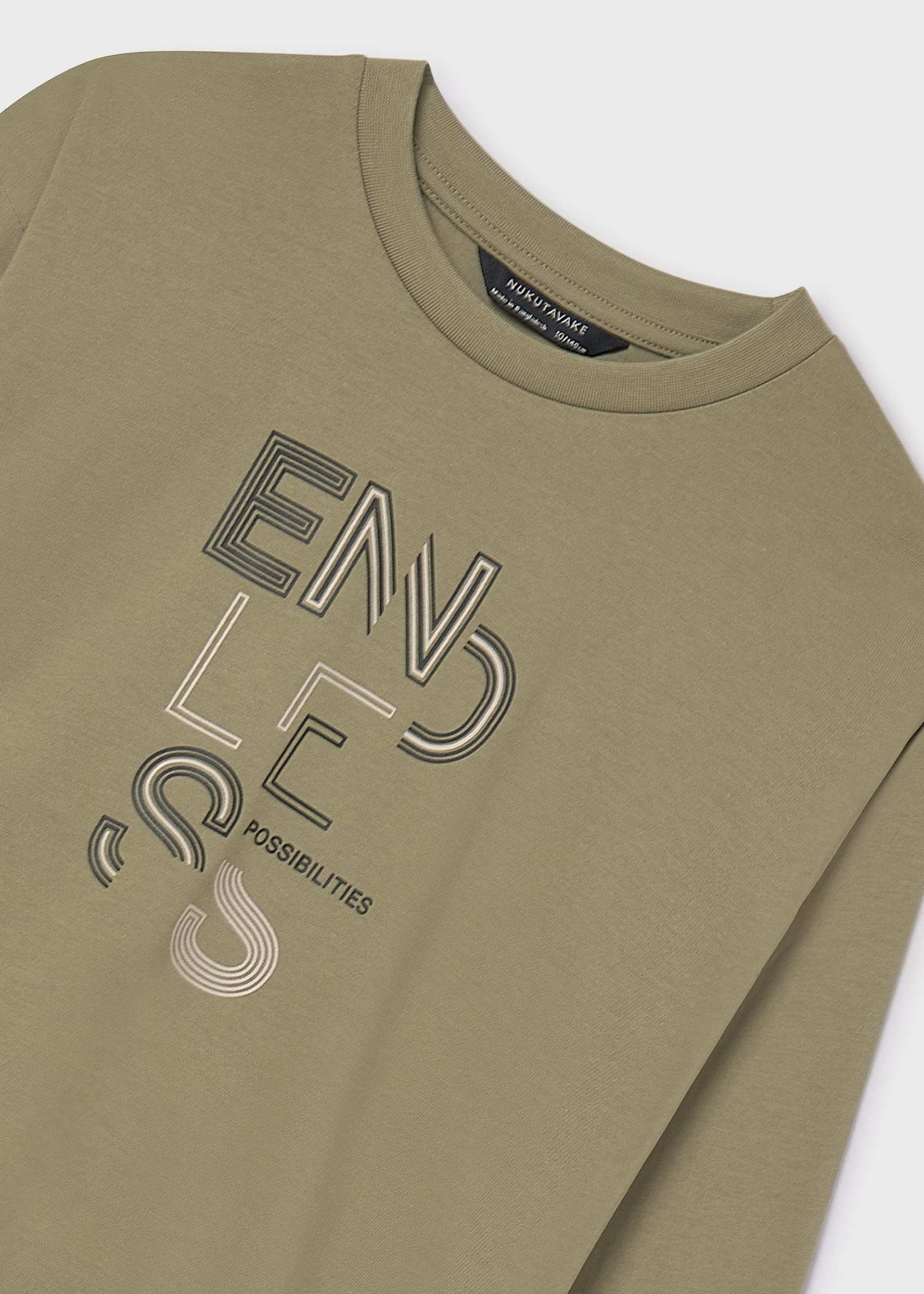 Camiseta texto básica chico Camiseta texto básica chico