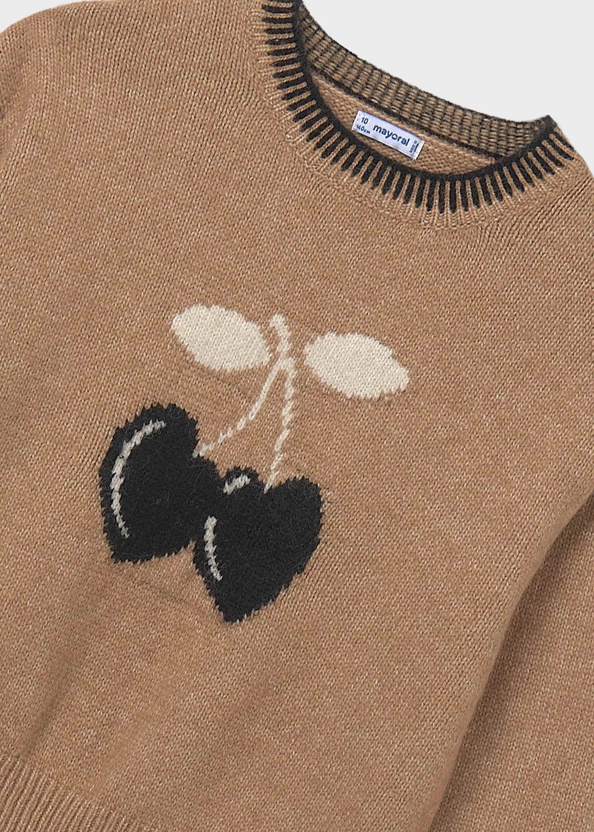 Girls jacquard jumper