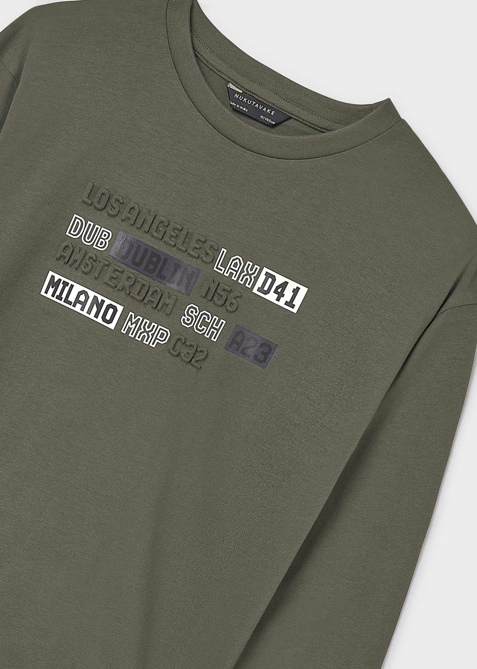 Boys embossed letters T-shirt