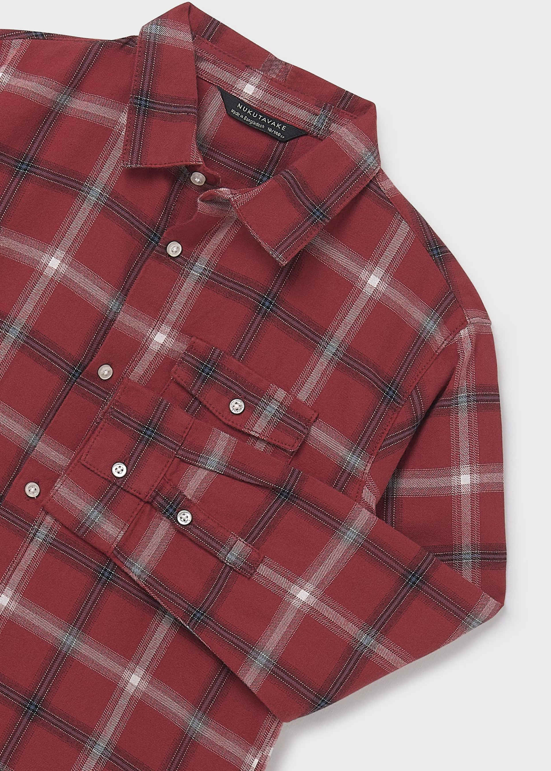 Boys flannel check shirt