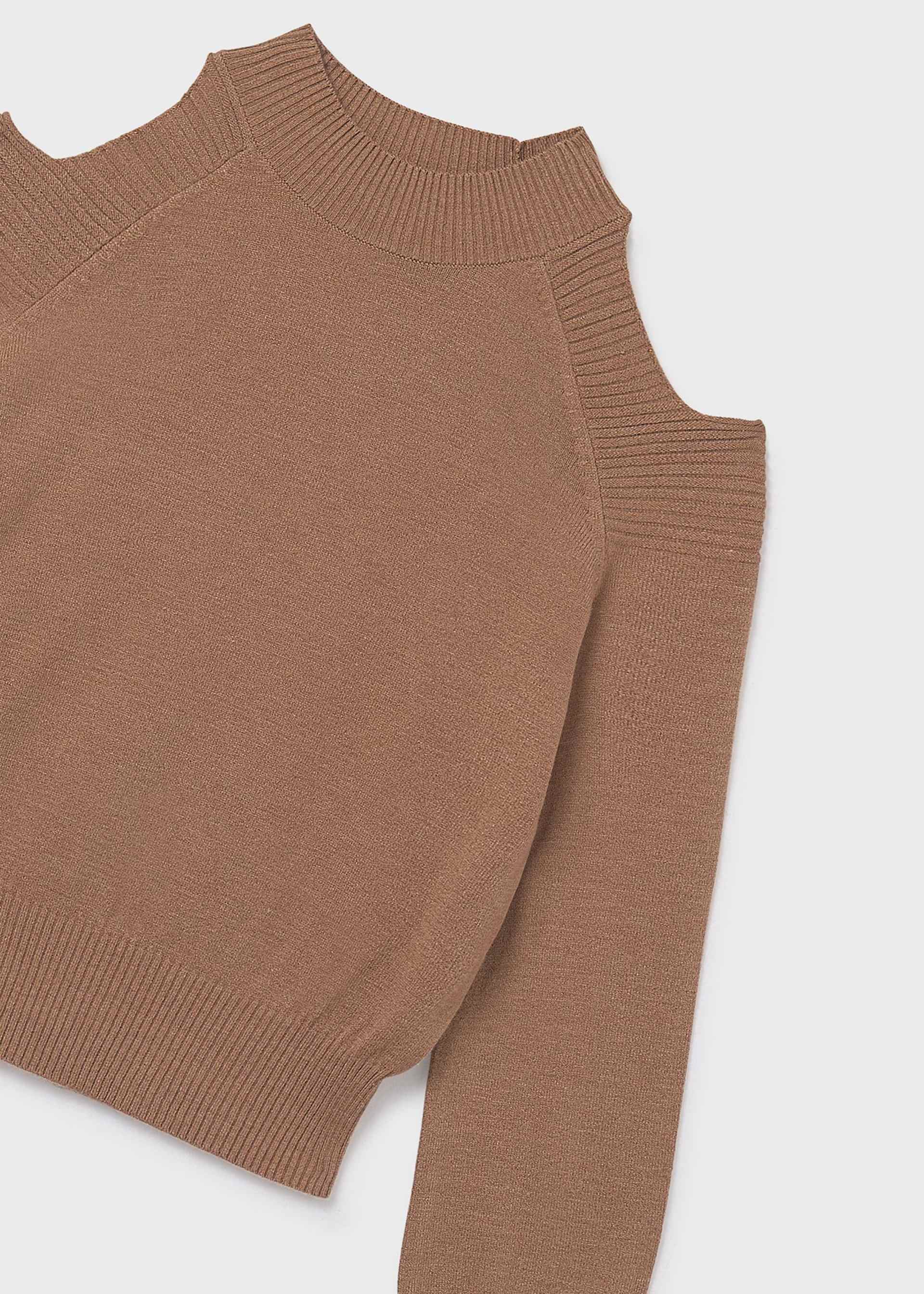 Maglione apertura spalle ragazza