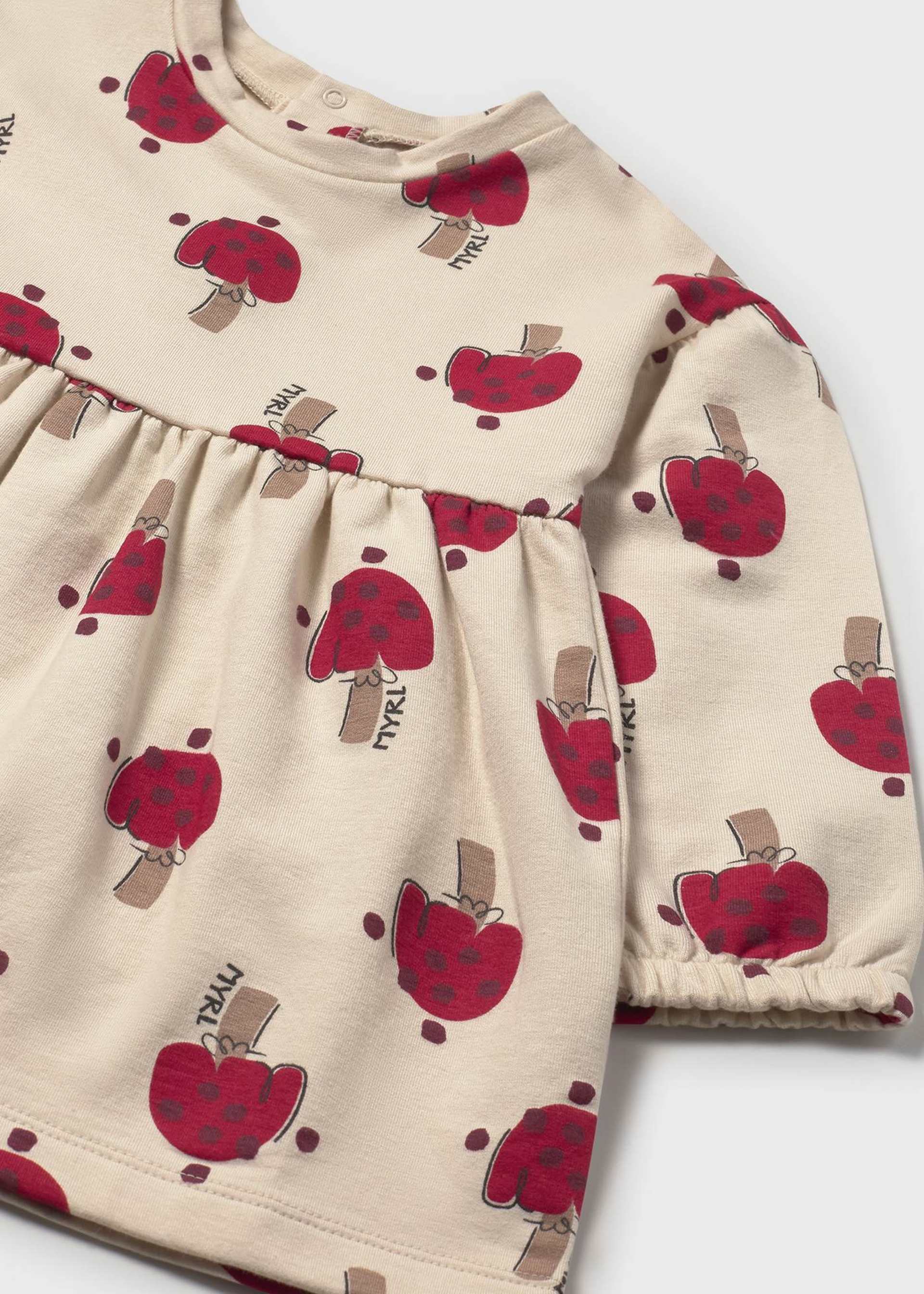 Robe en fourrure imprimée bébé