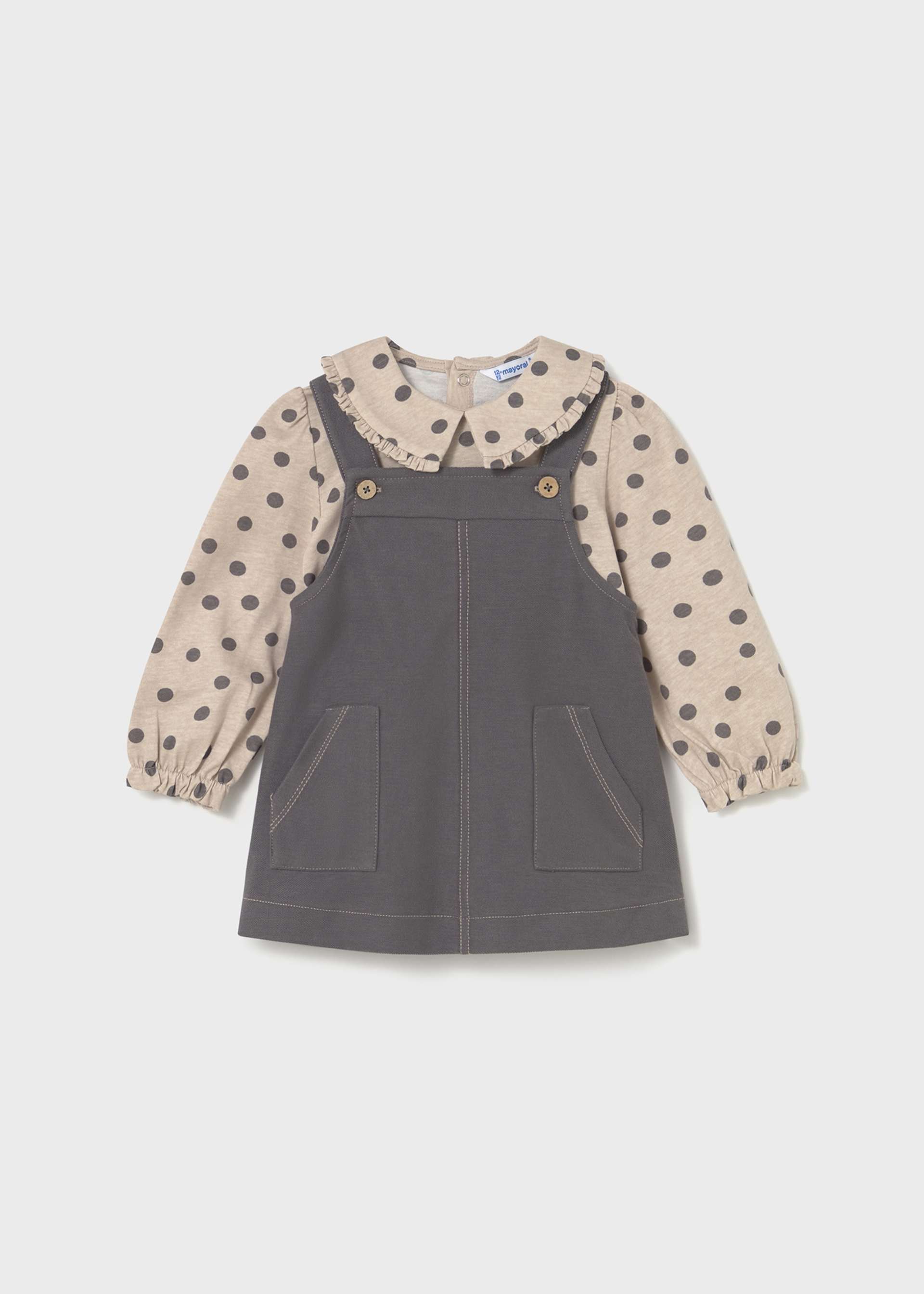 Baby dungaree and t-shirt set