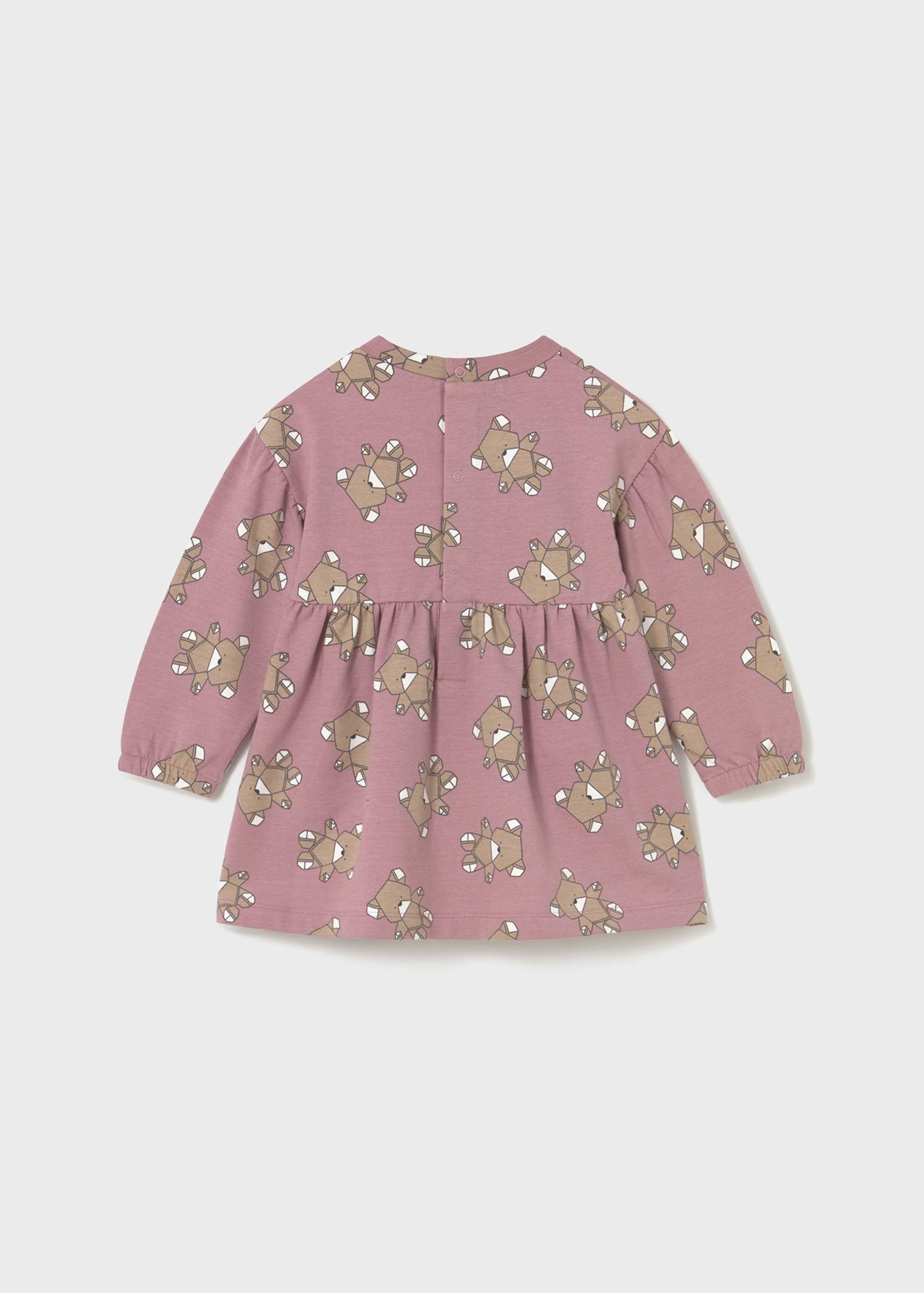 Vestido felpa estampado bebé Vestido felpa estampado bebé