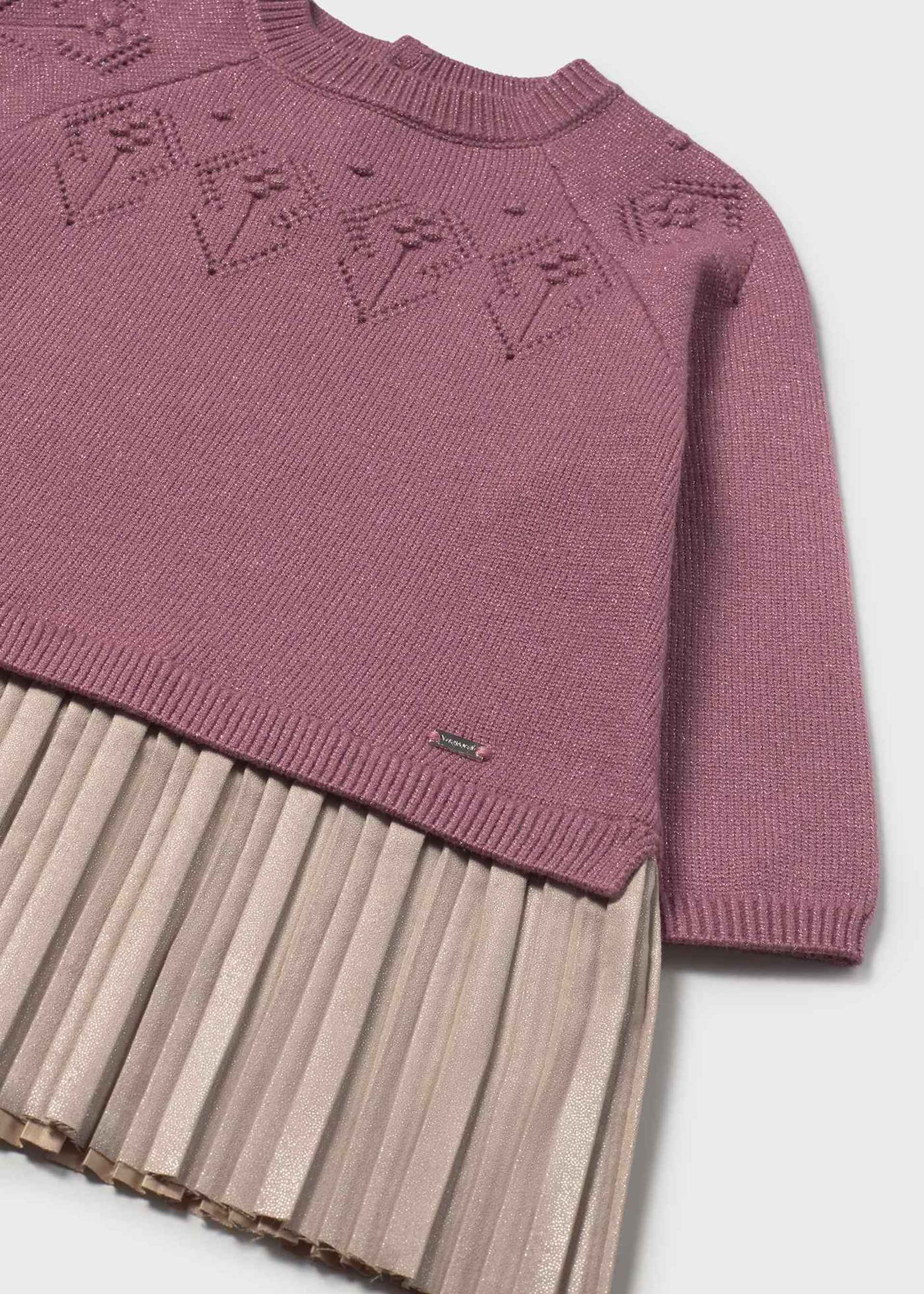 Robe combinée tricot bébé