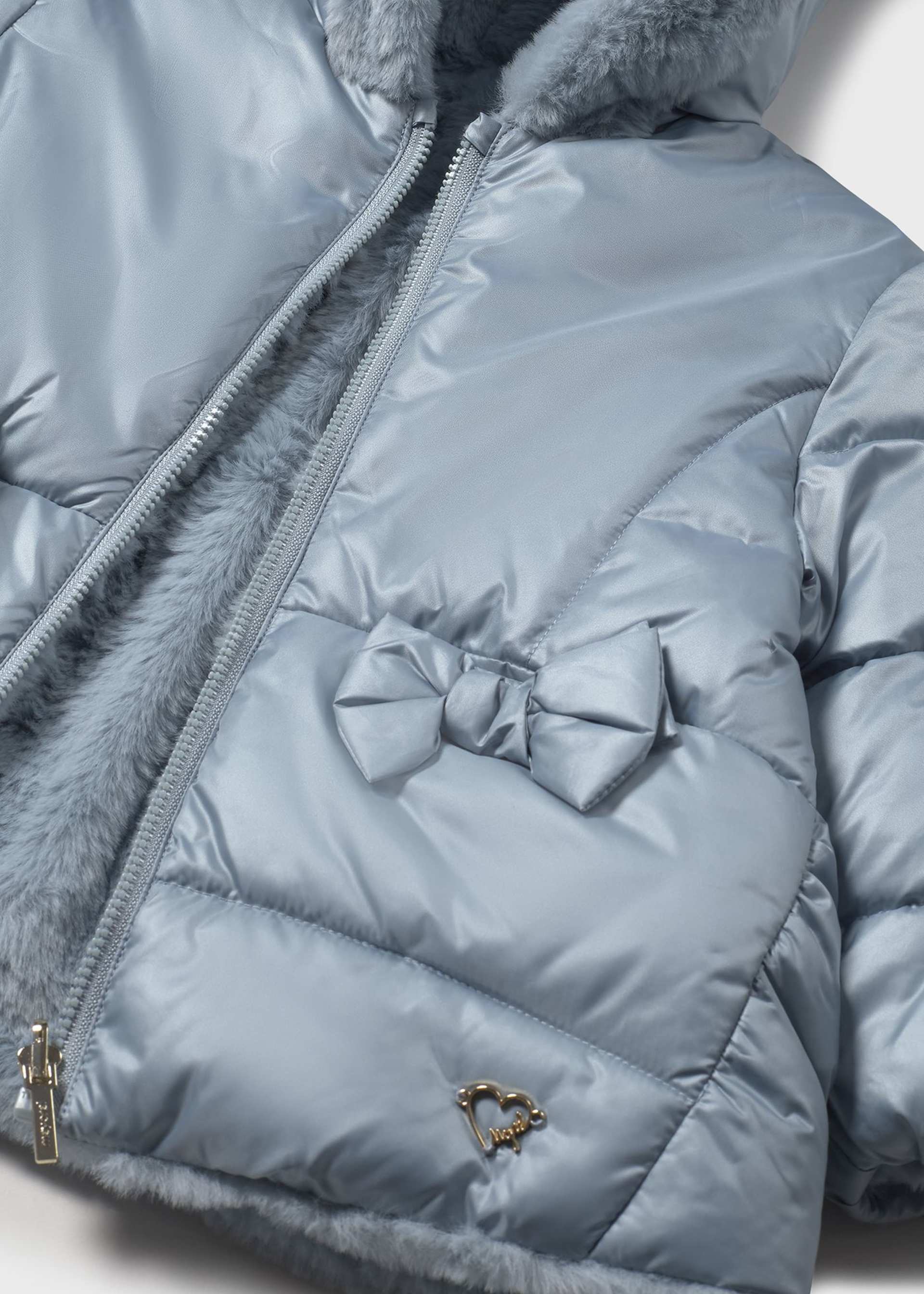 Manteau de fourrure réversible bébé Manteau de fourrure réversible bébé