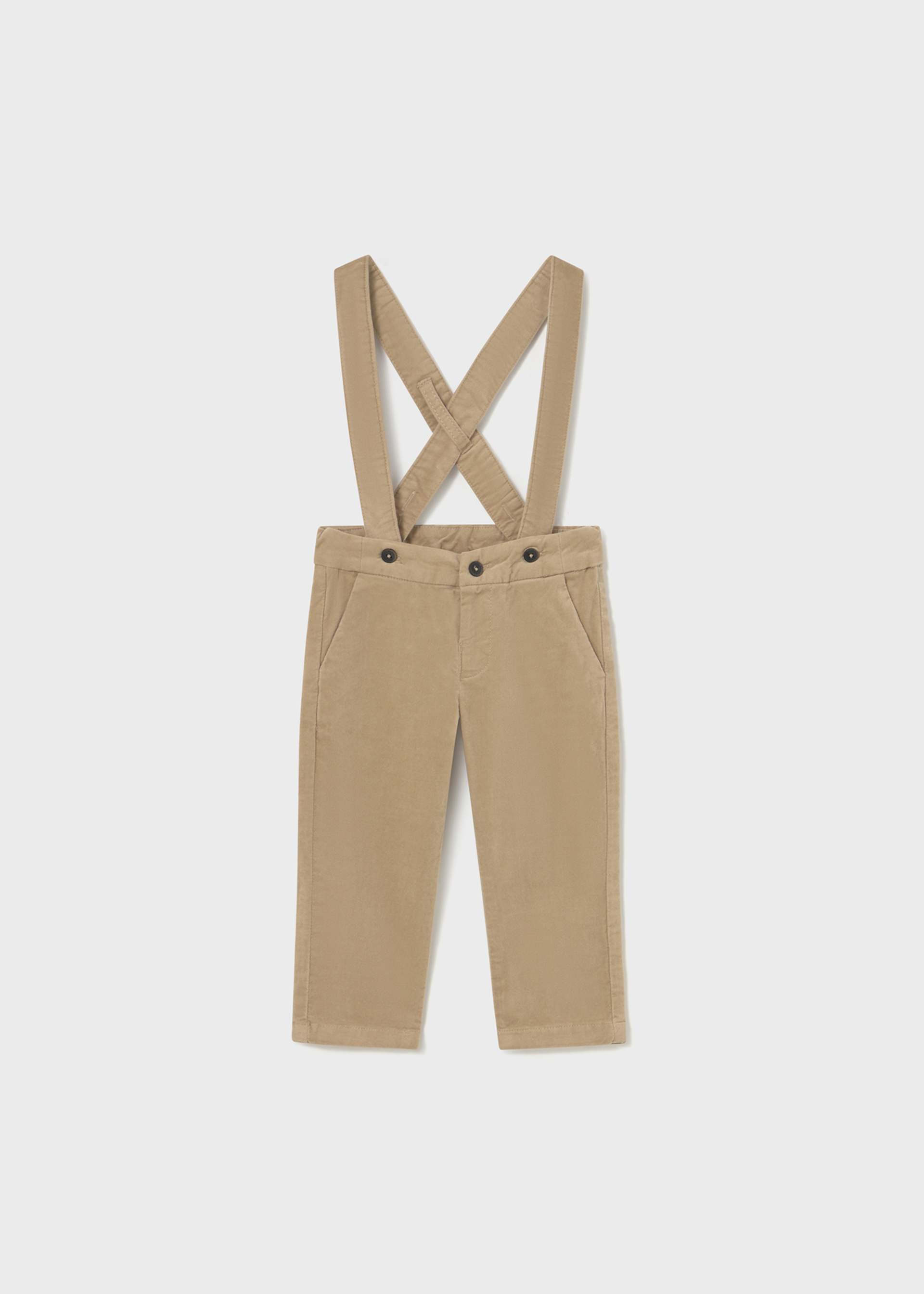 Pantalone lungo con bretelle neonato