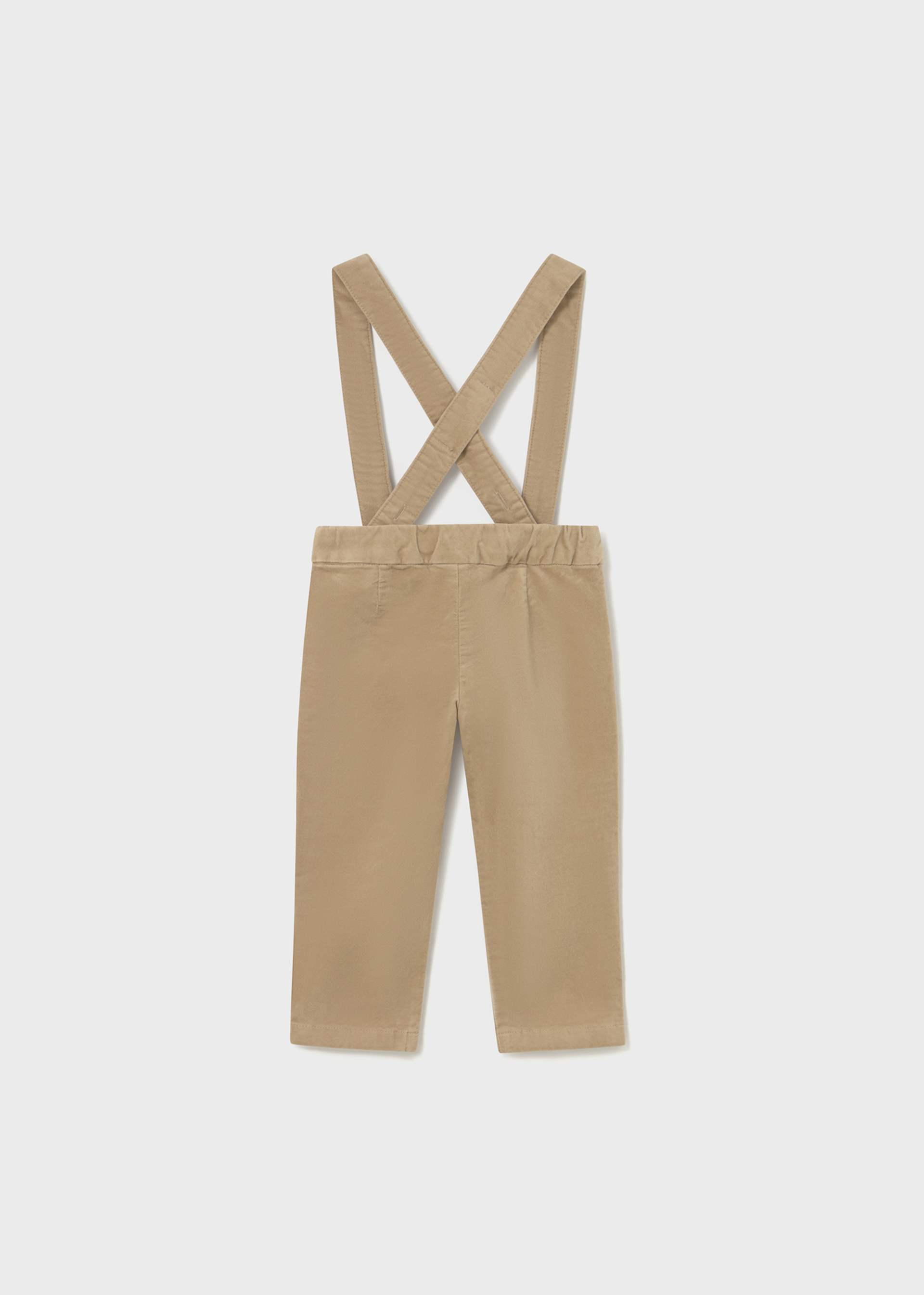 Pantalone lungo con bretelle neonato