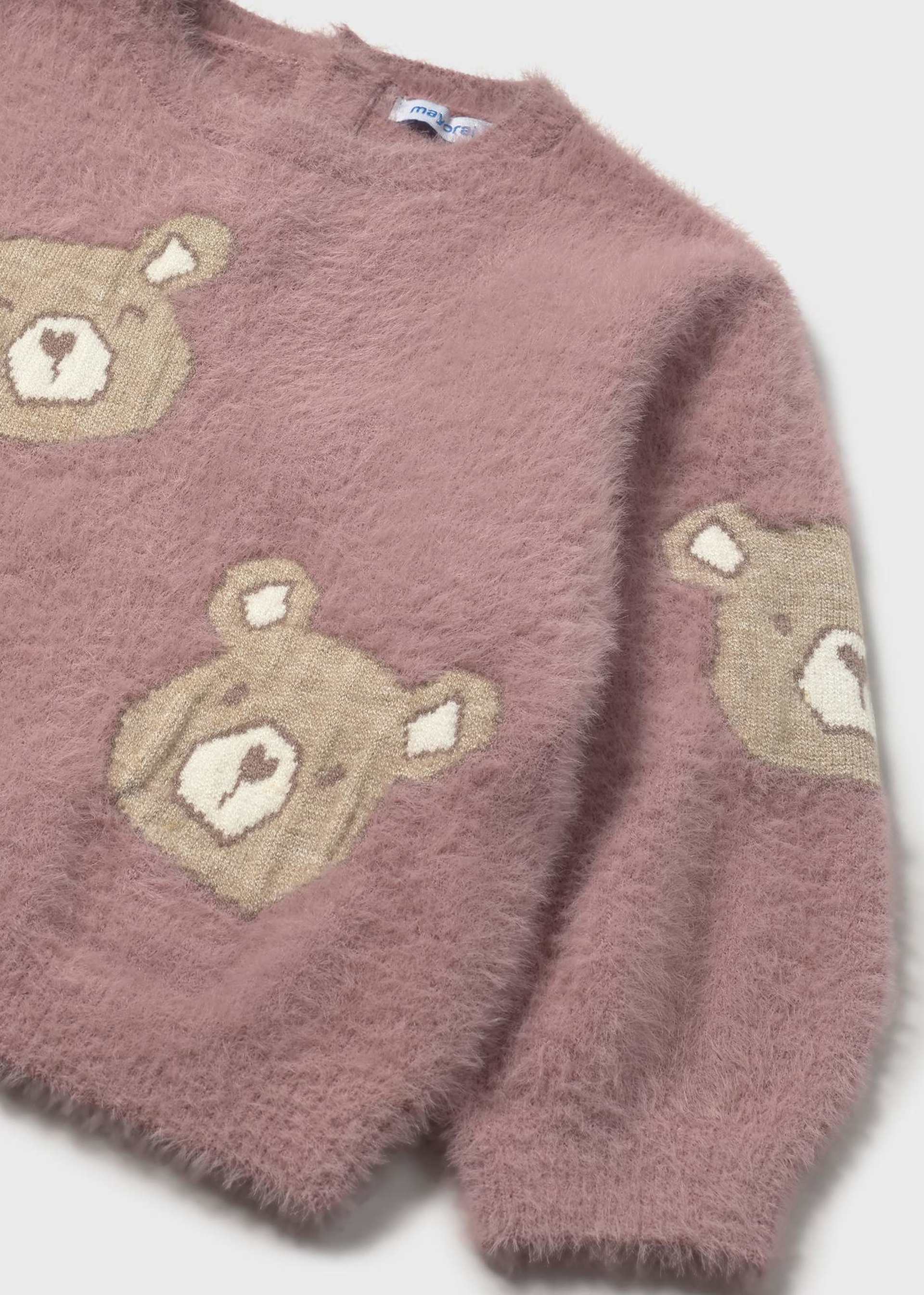 Pull en peluche ours bébé