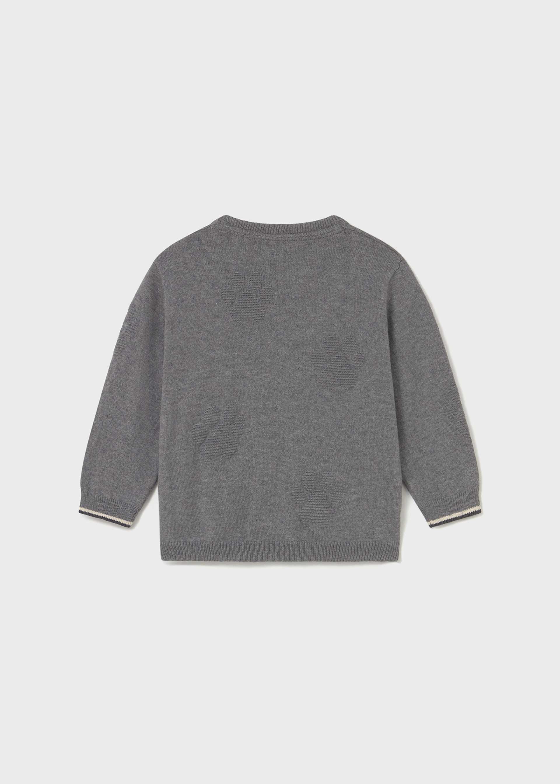 Pull intarsia relief bébé