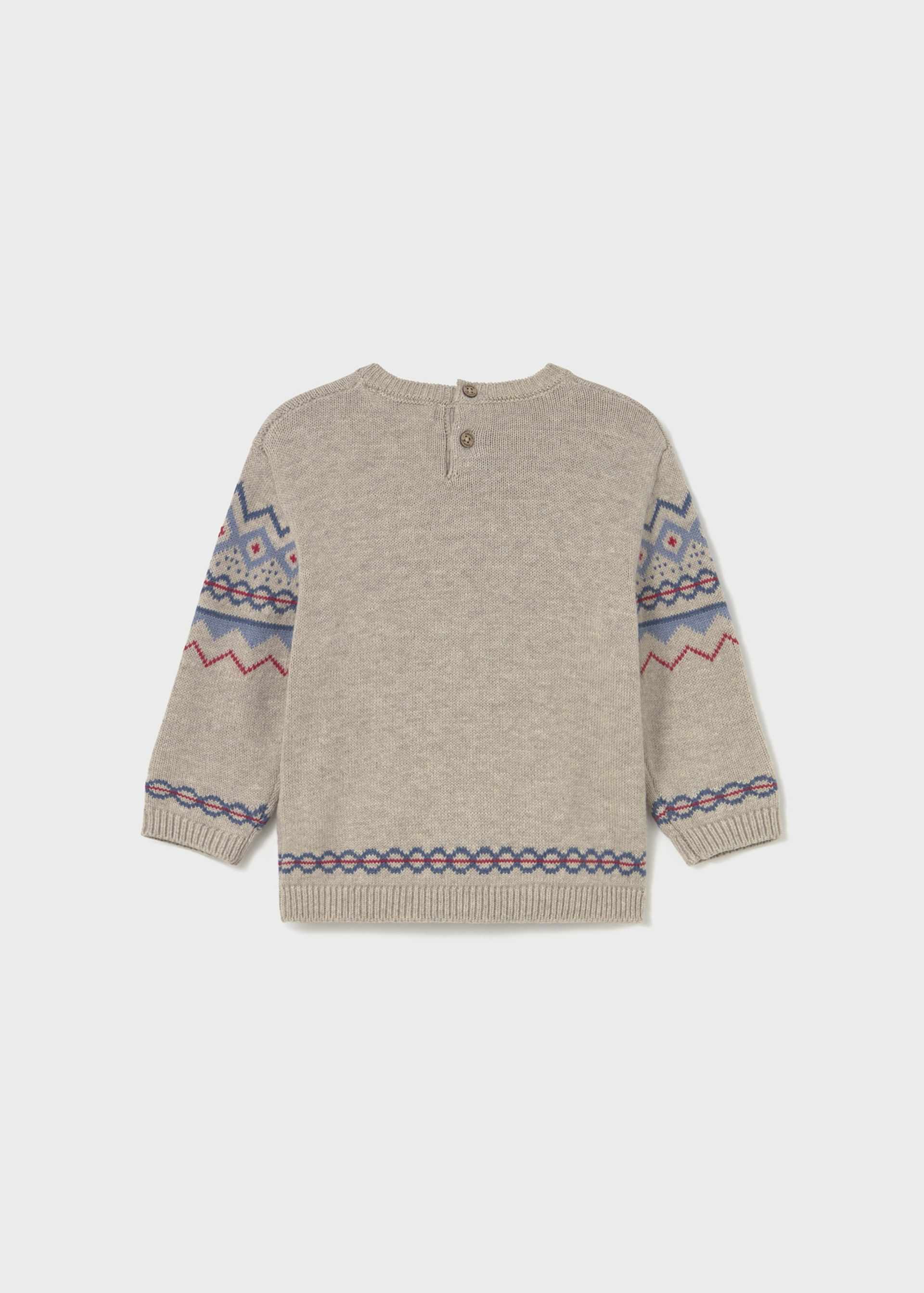 Pullover Jacquard Motiv Baby