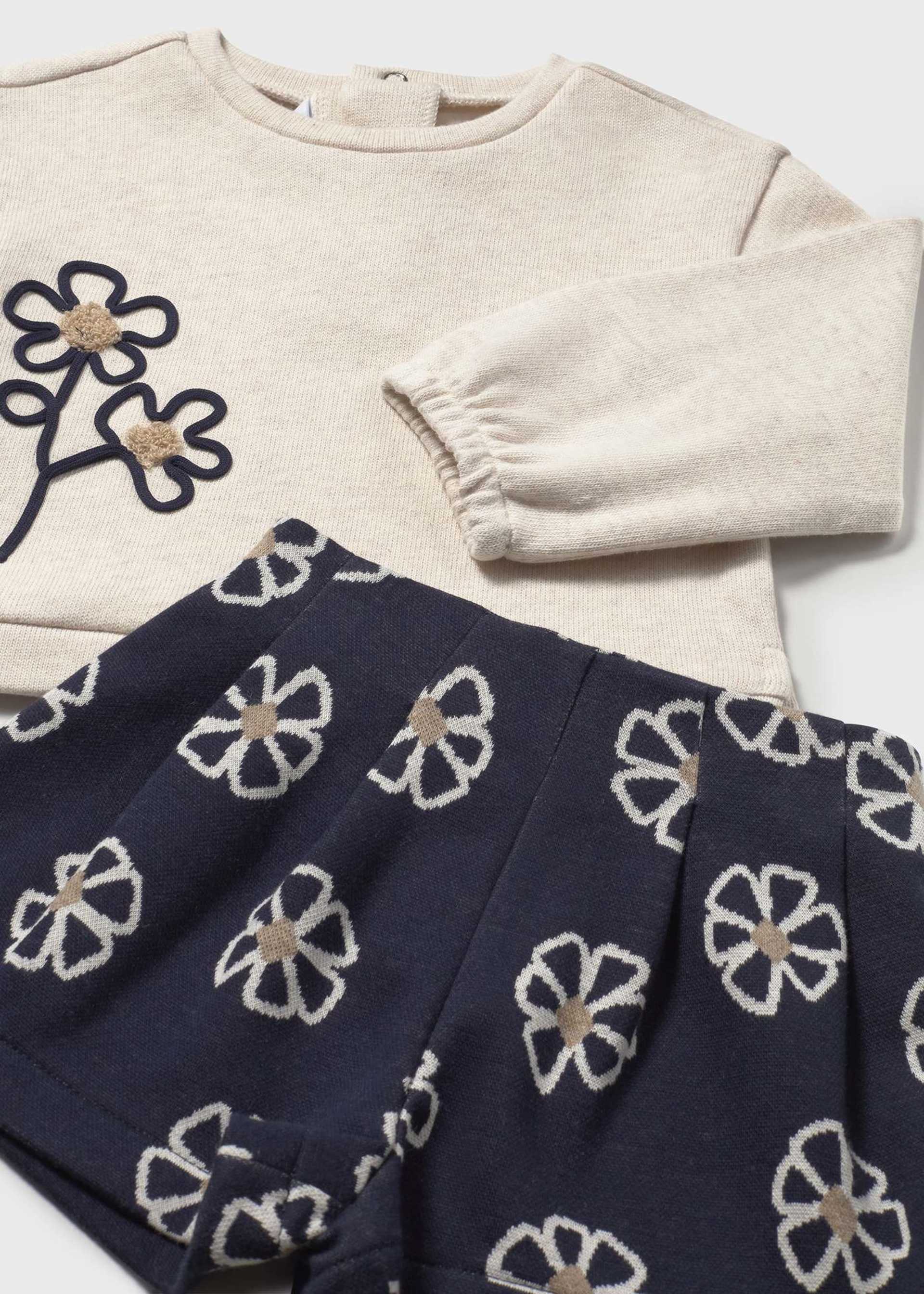 Ensemble short fleurs bébé