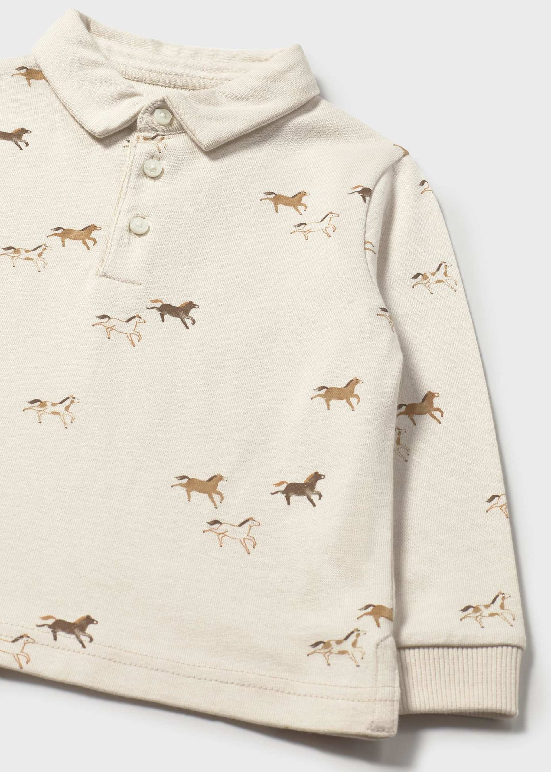 Baby print polo shirt