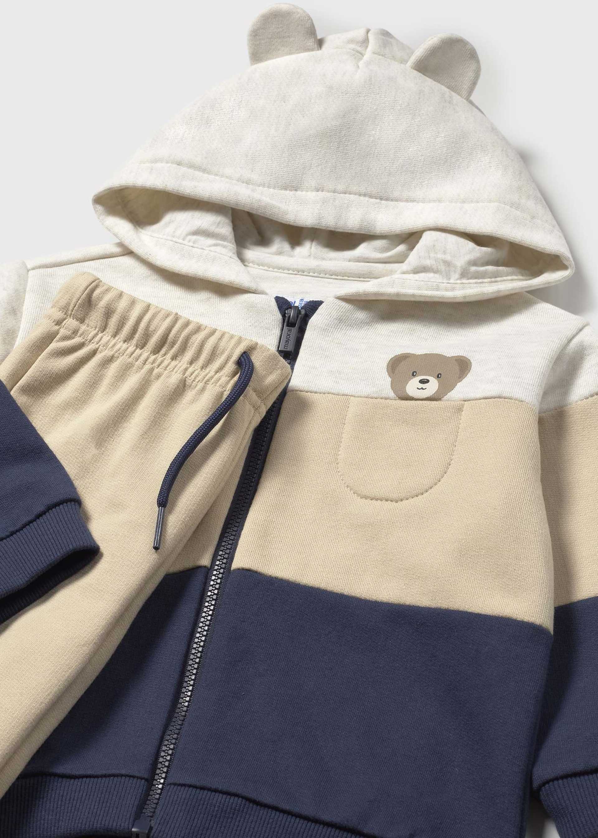 Chándal 3 piezas tricolor bebé