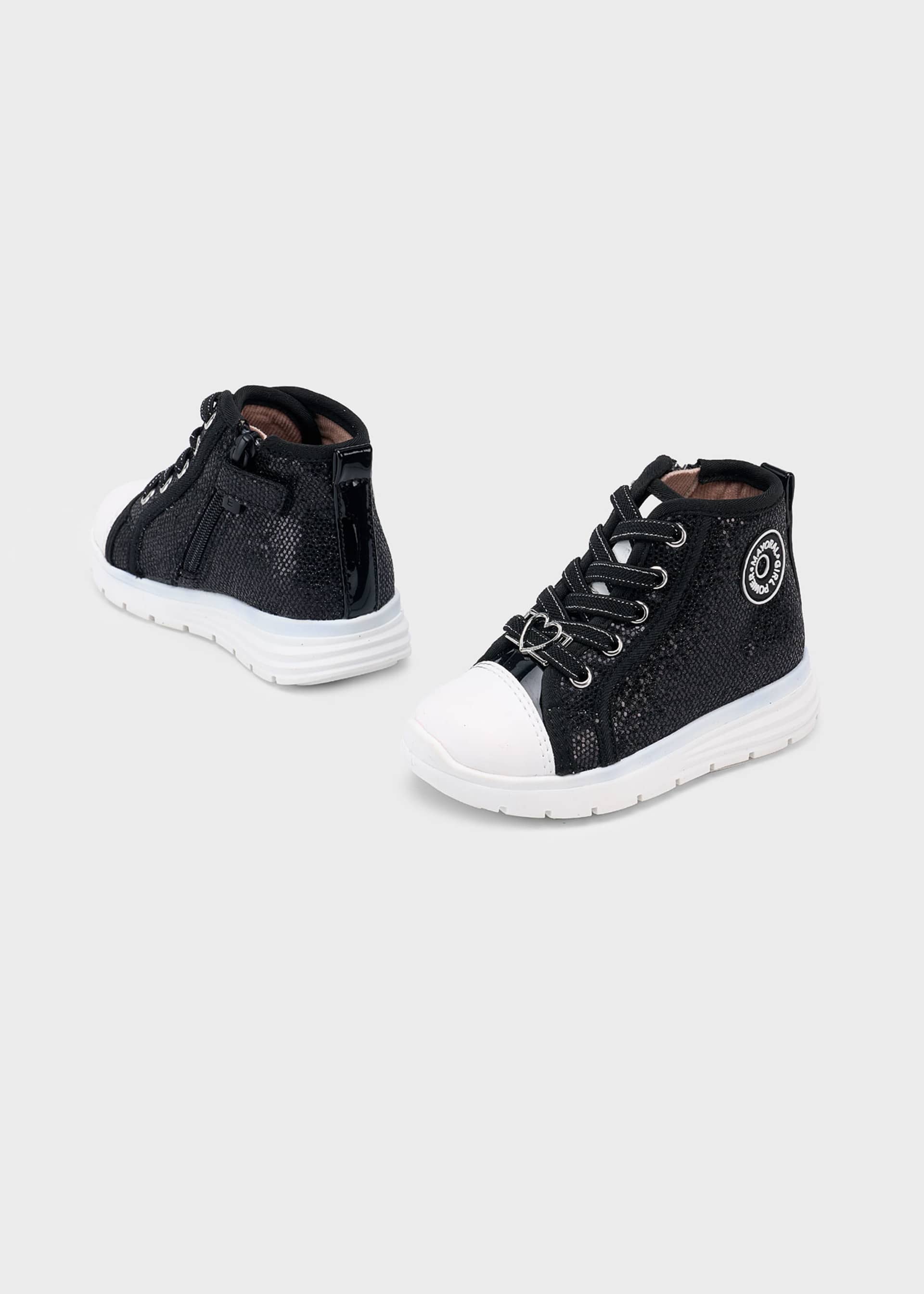 Baby glitter thick sole shoe