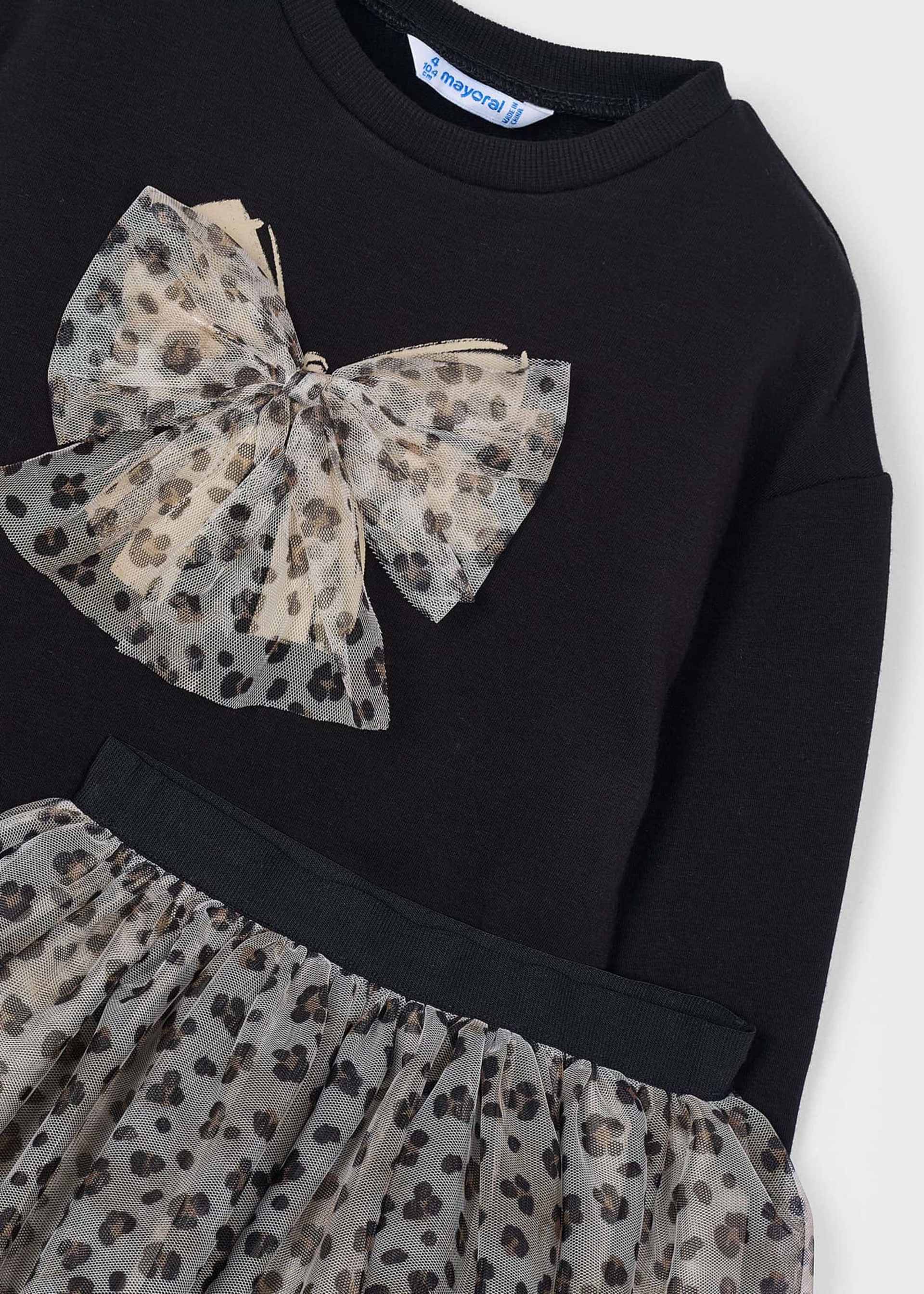 Ensemble jupe et sweat en tulle fille