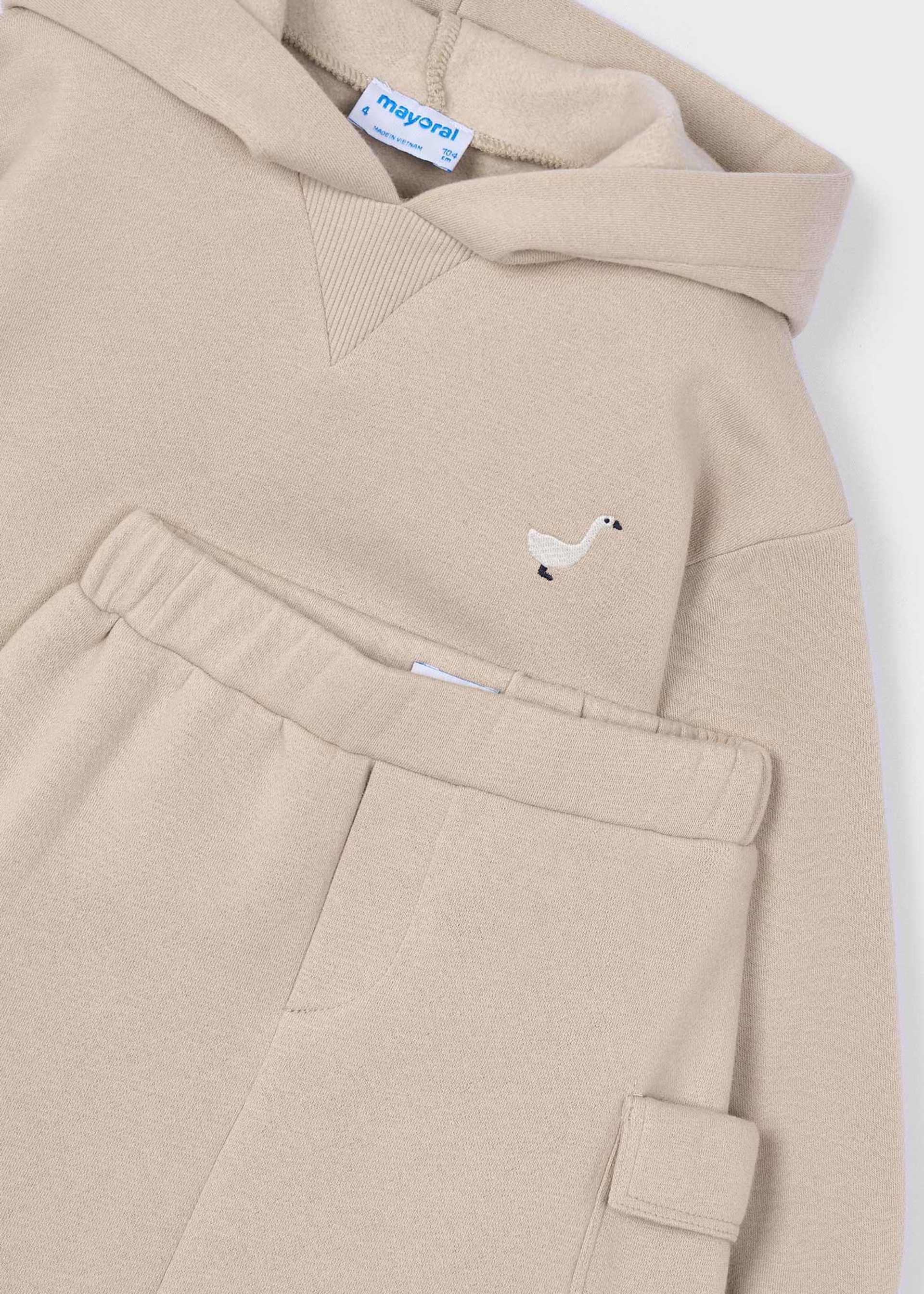 Girls cargo skirt and hoody set